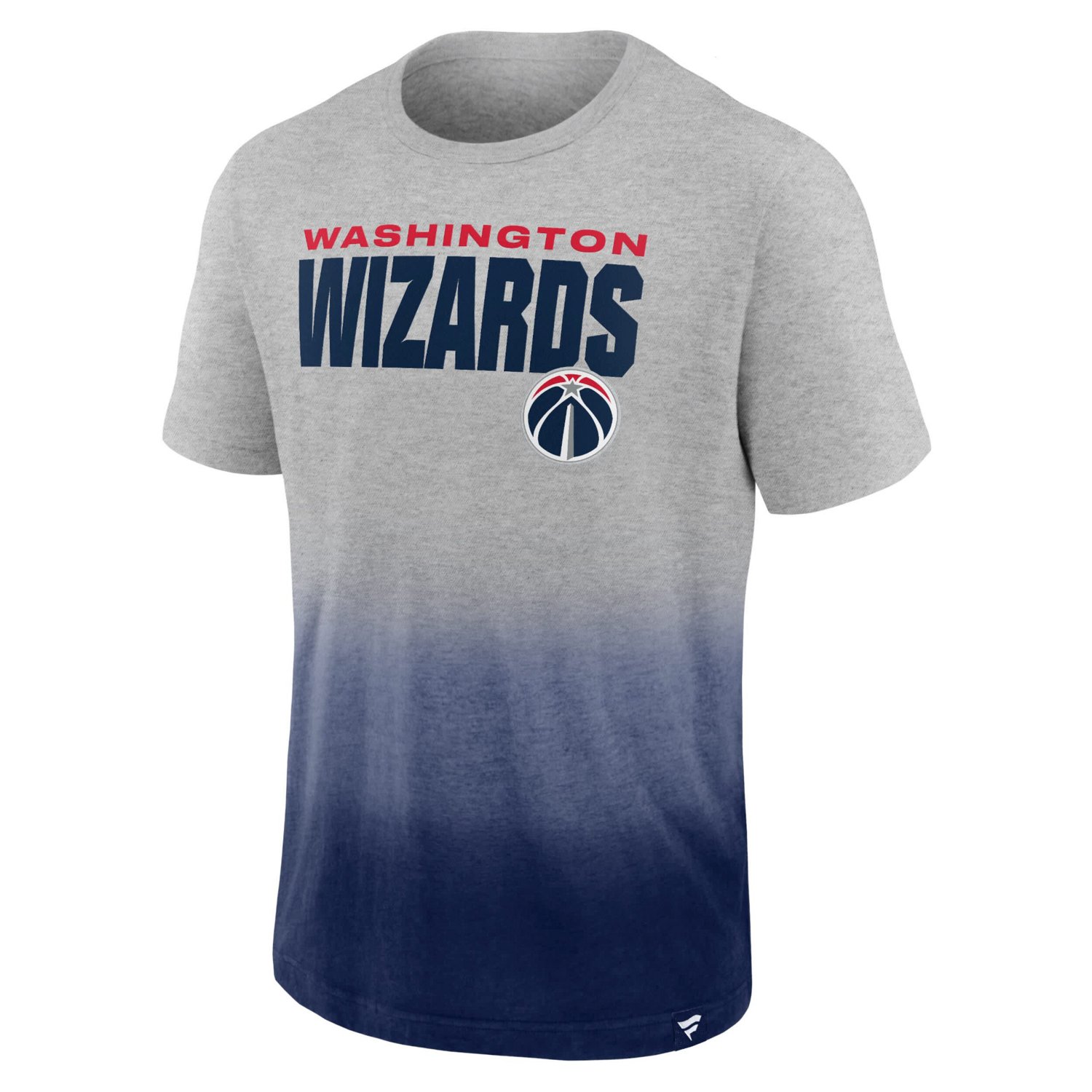Fanatics Heathered Gray Washington Wizards Board Crasher Dip-Dye T-Shirt                                                         - view number 2