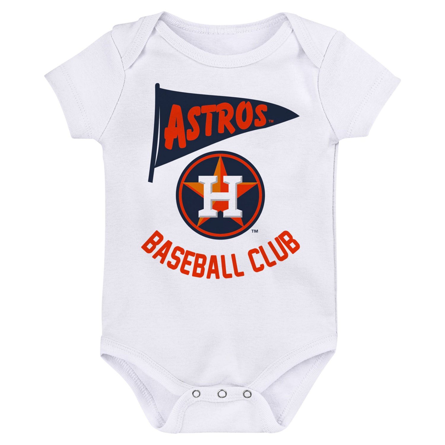 Fanatics Houston Astros Fan Pennant 3-Pack Bodysuit Set - view number 3