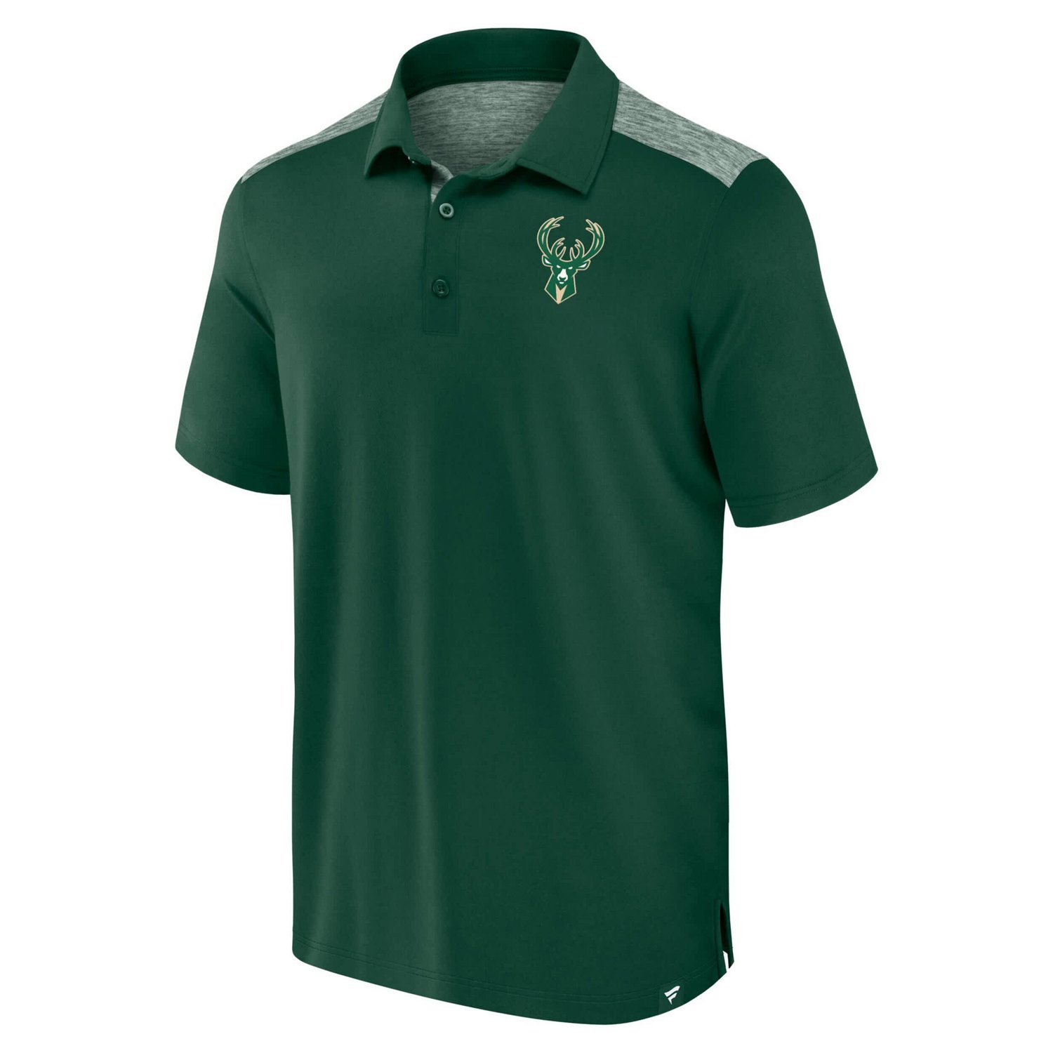 Fanatics Hunter Milwaukee Bucks Iconic Brushed Blocked Polo - view number 2