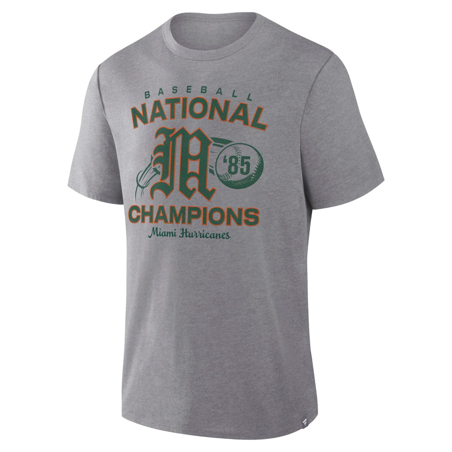 Fanatics Miami Hurricanes Dynamic Showdown Tri-Blend T-Shirt                                                                     - view number 2