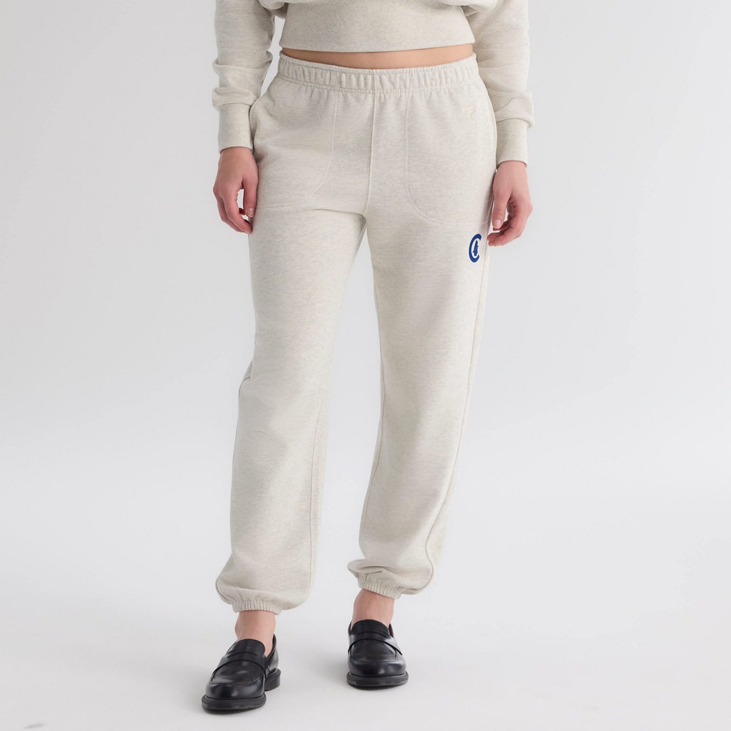Fanatics Sepia Tint Chicago Cubs Iconic Terry Track Pants