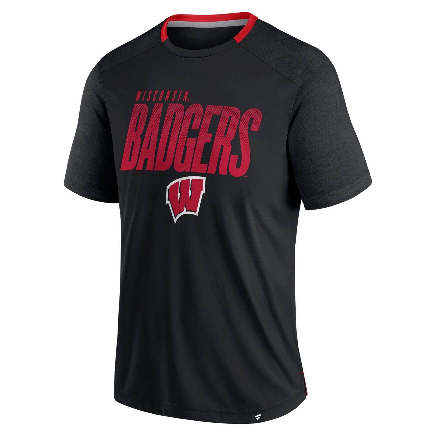 Fanatics Wisconsin Badgers Defender Fade Slant T-Shirt - view number 2