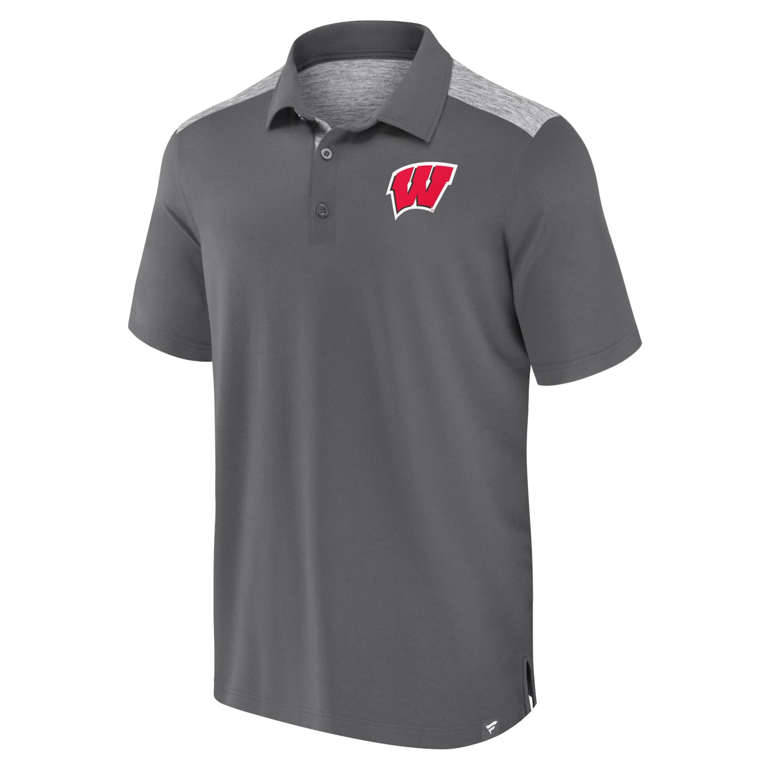 Fanatics Wisconsin Badgers Iconic Brushed Blocked Polo - view number 2