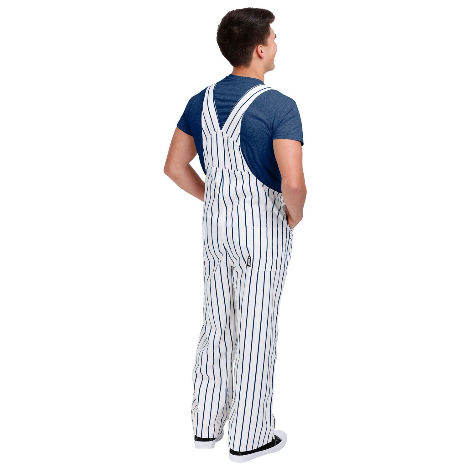 FOCO New York Yankees Pinstripe Bib Overalls - view number 2