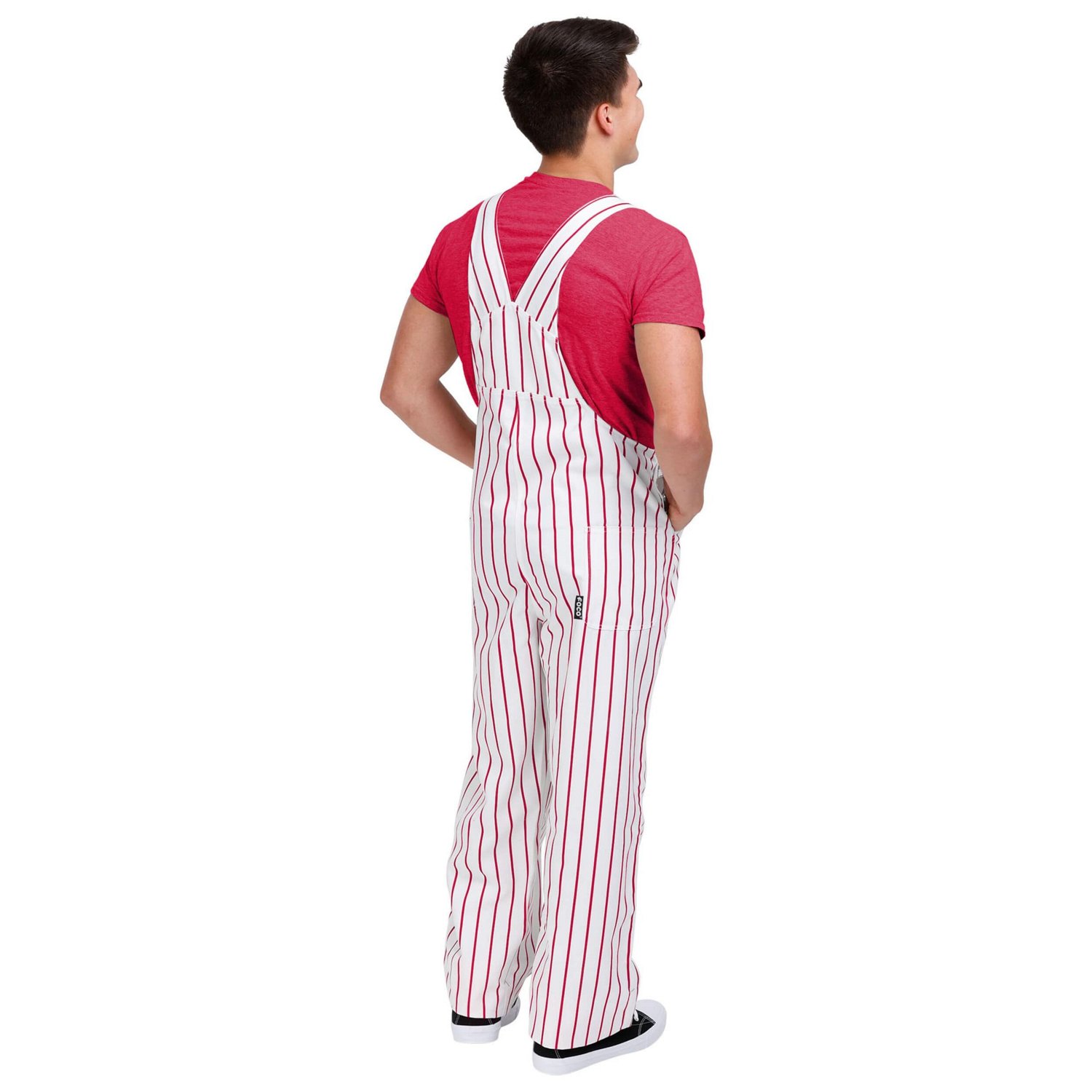 FOCO Philadelphia Phillies Pinstripe Bib Overalls - view number 2