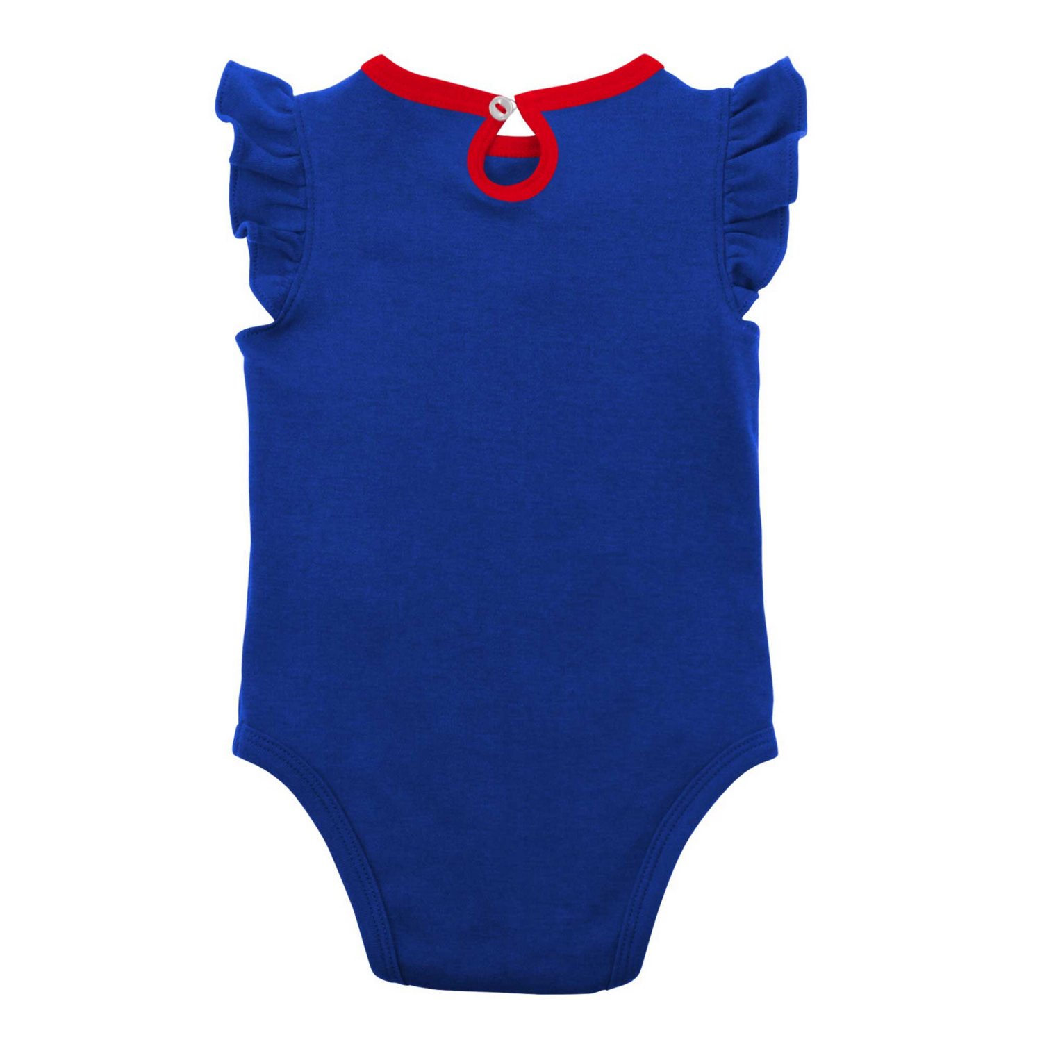 Girls Newborn  Heather Gray Chicago Cubs Little Fan Two-Pack Bodysuit Set - view number 3