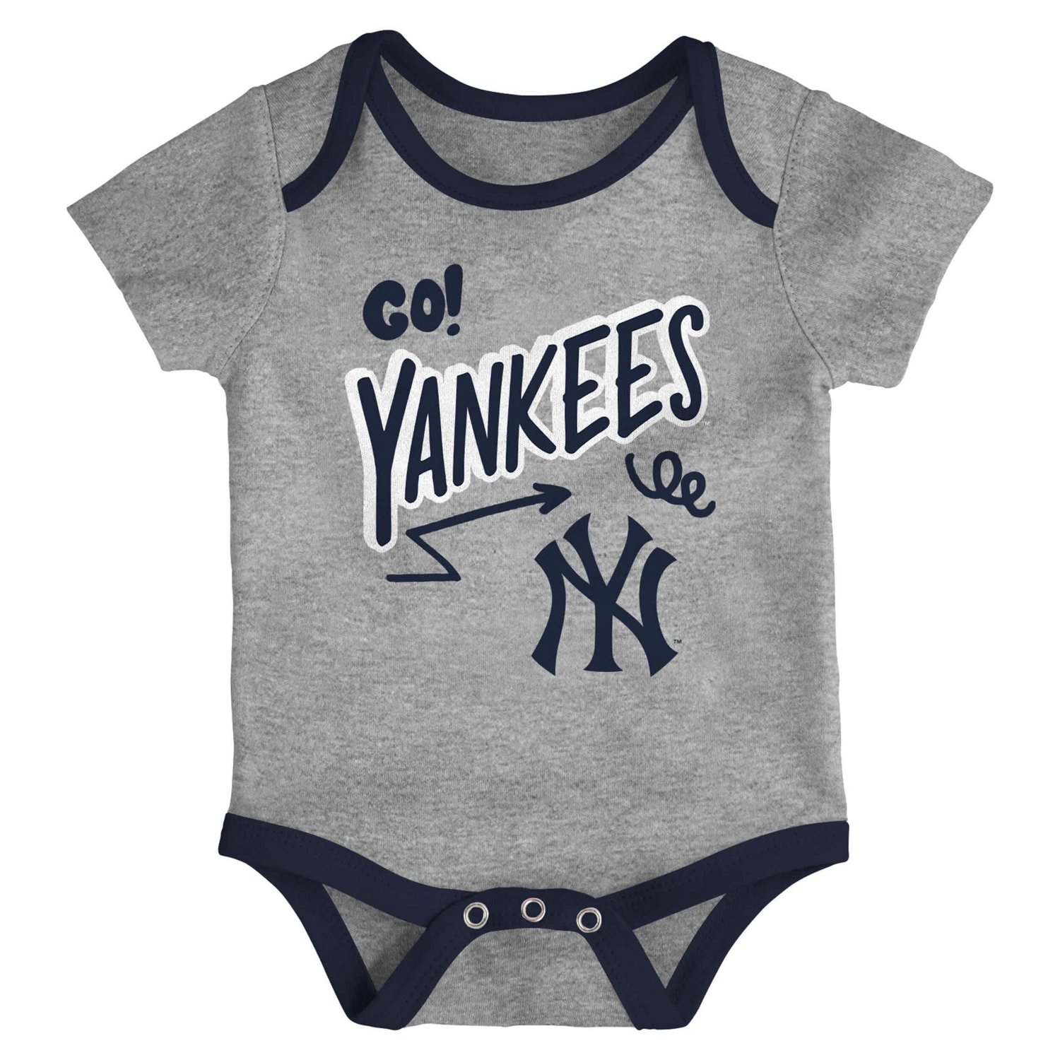 Infant Outerstuff New York Yankees All Day Play Three-Piece Bodysuit Set - view number 3