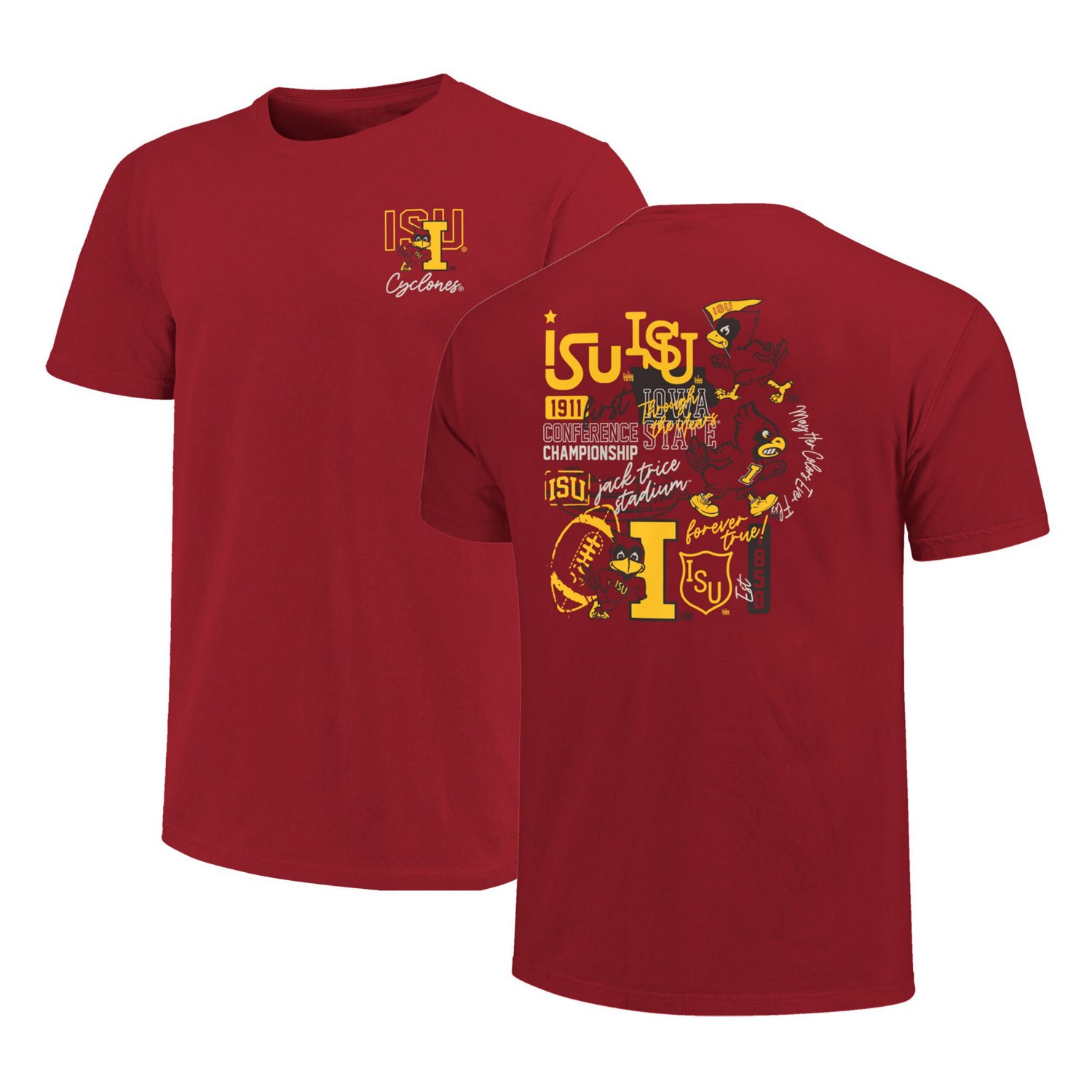 Iowa State Cyclones Through The Years 2-Hit T-Shirt - view number 1