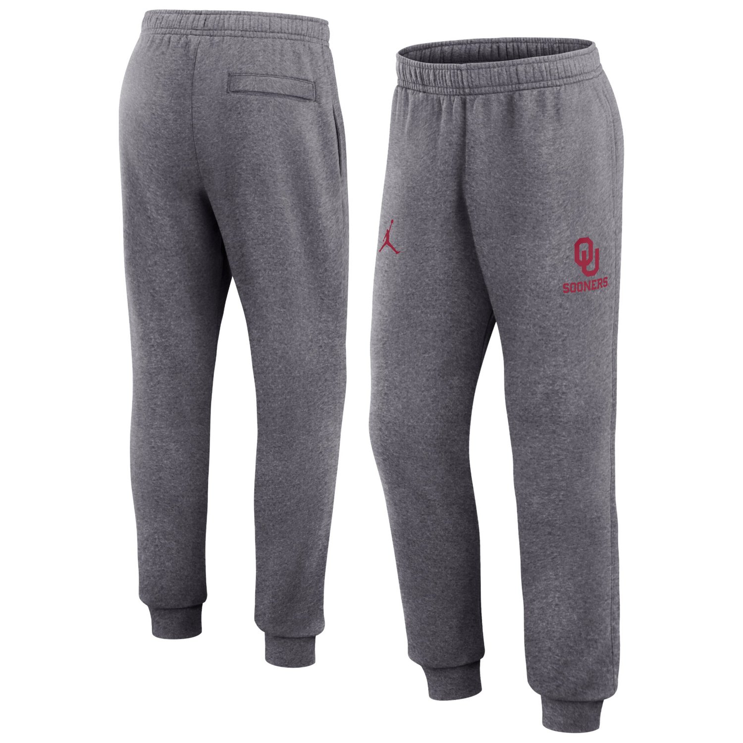 Jordan Brand Oklahoma Sooners Primetime Club Fleece Jogger Pants                                                                 - view number 1