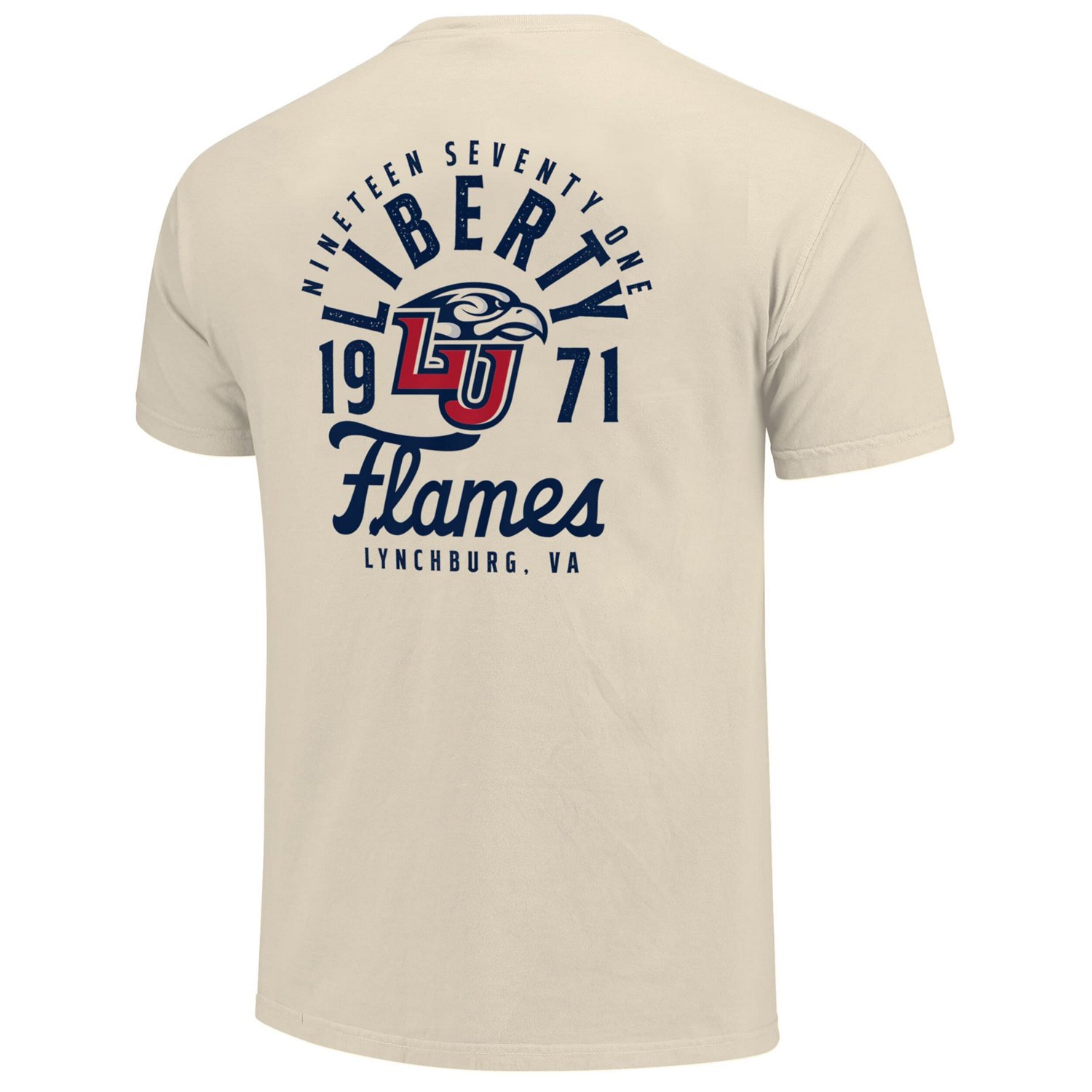 Liberty Flames Comfort Colors Mascot Overlay T-Shirt - view number 3