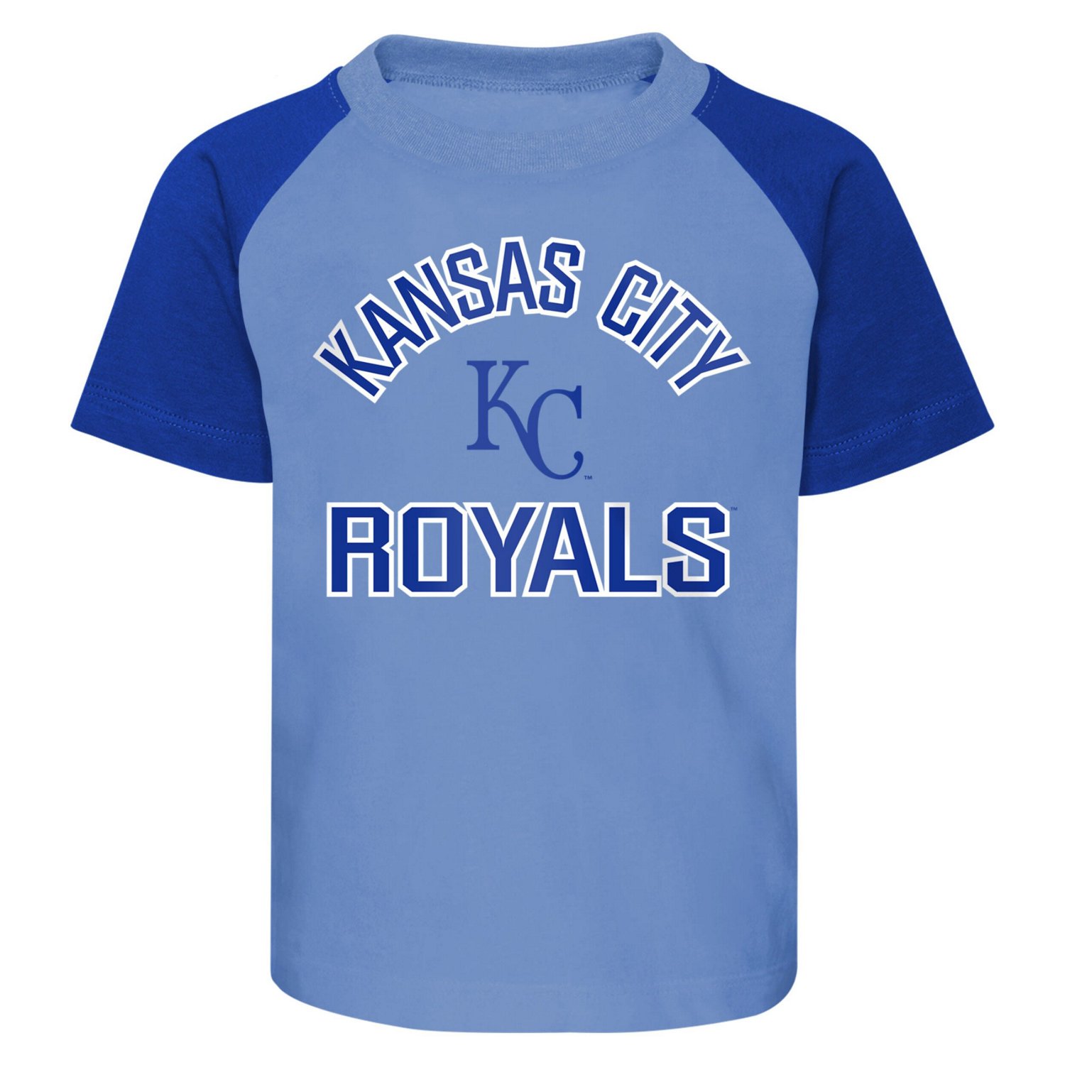 Light Heather Gray Kansas City Royals Ground Out Baller Raglan T-Shirt and Shorts Set - view number 2