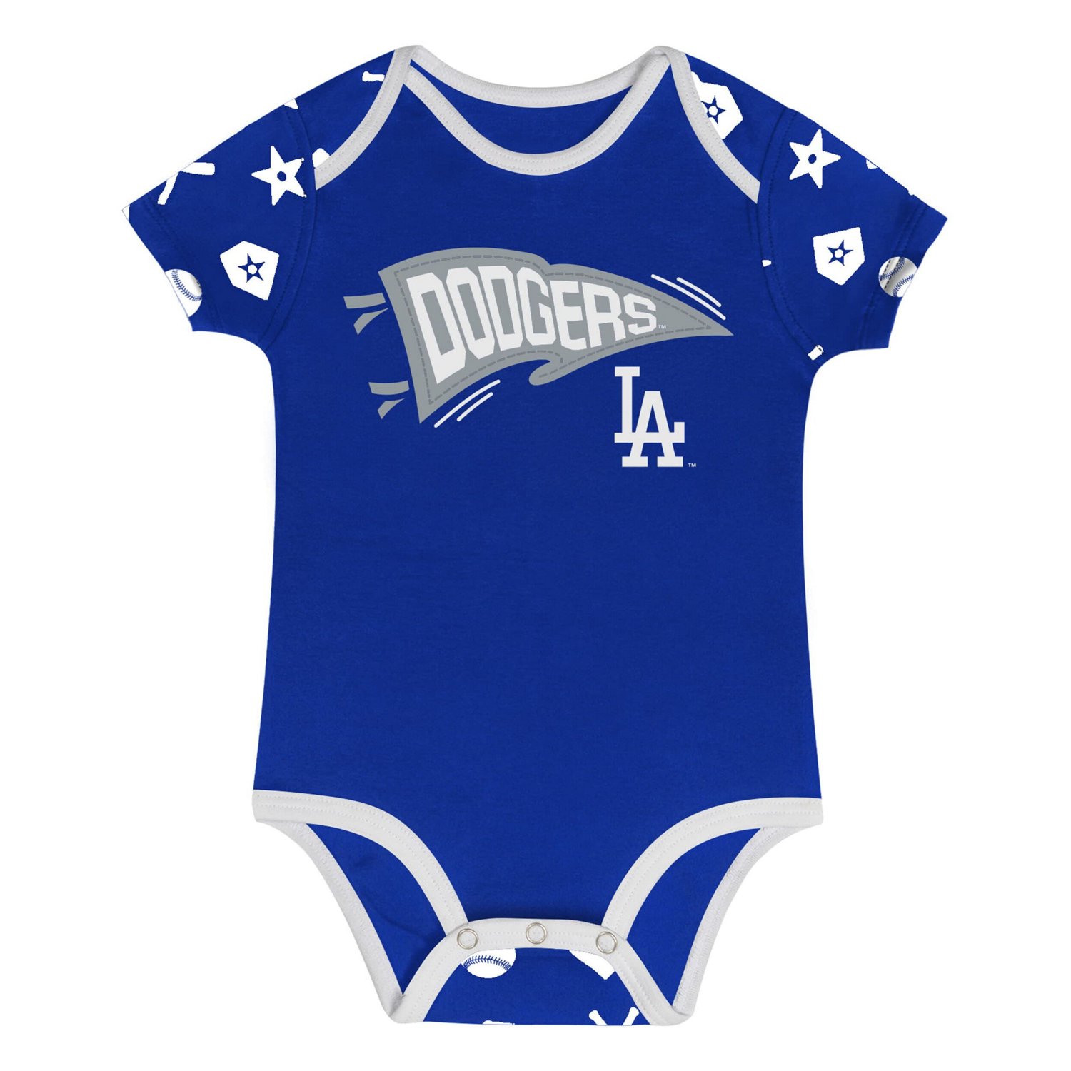 Los Angeles Dodgers On Deck 2-Piece Diaper Cover Set - view number 2