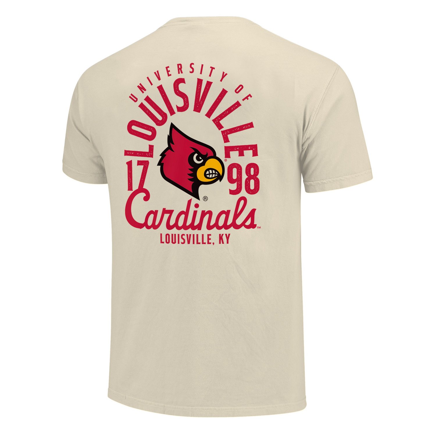 Louisville Cardinals Comfort Colors Mascot Overlay T-Shirt - view number 3