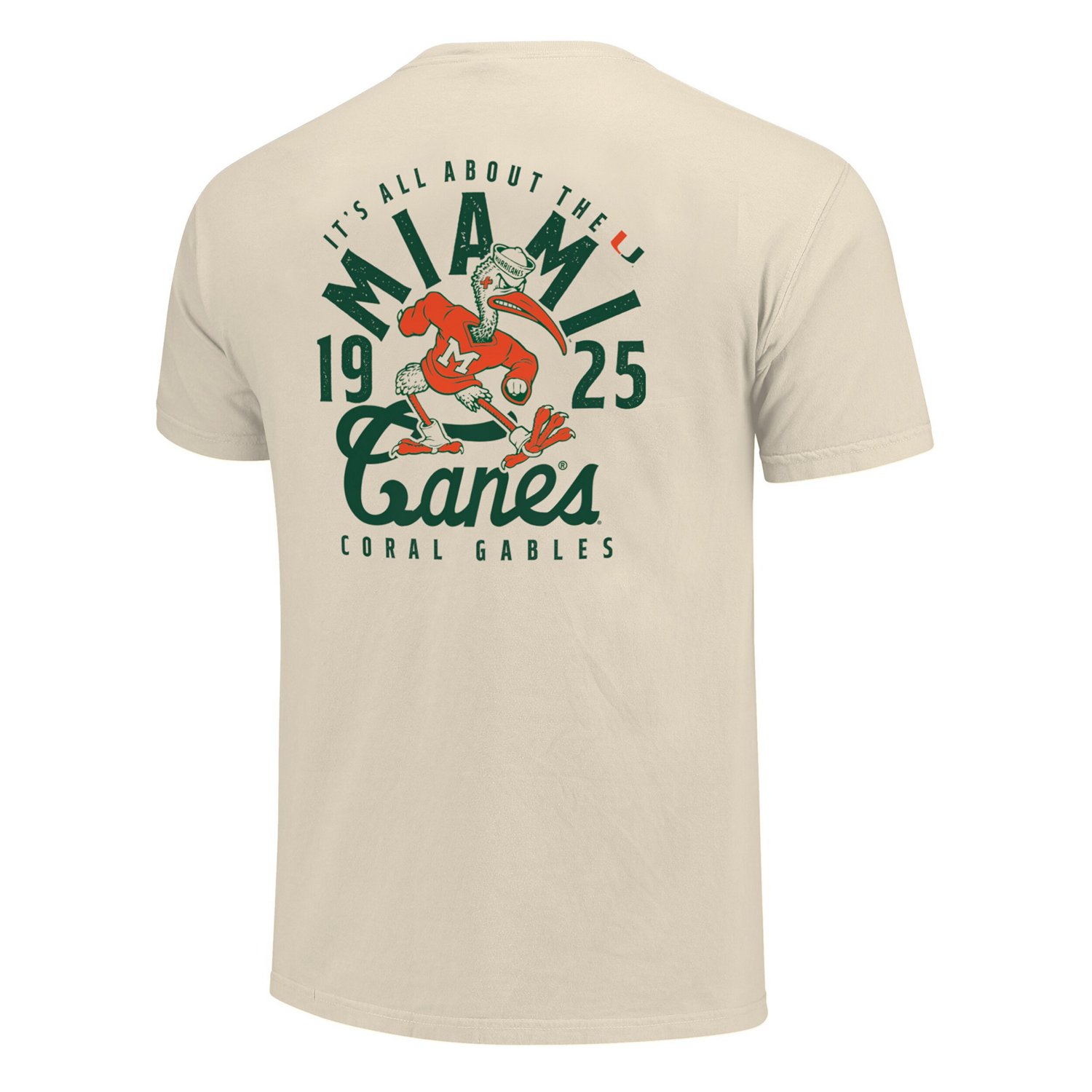 Miami Hurricanes Comfort Colors Mascot Overlay T-Shirt - view number 3