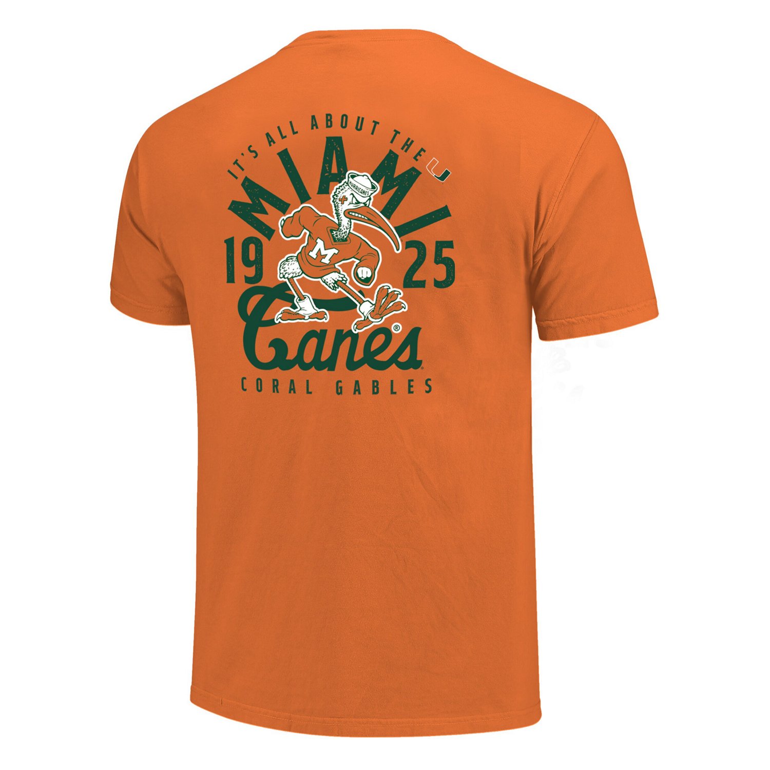 Miami Hurricanes Comfort Colors Mascot Overlay T-Shirt - view number 3