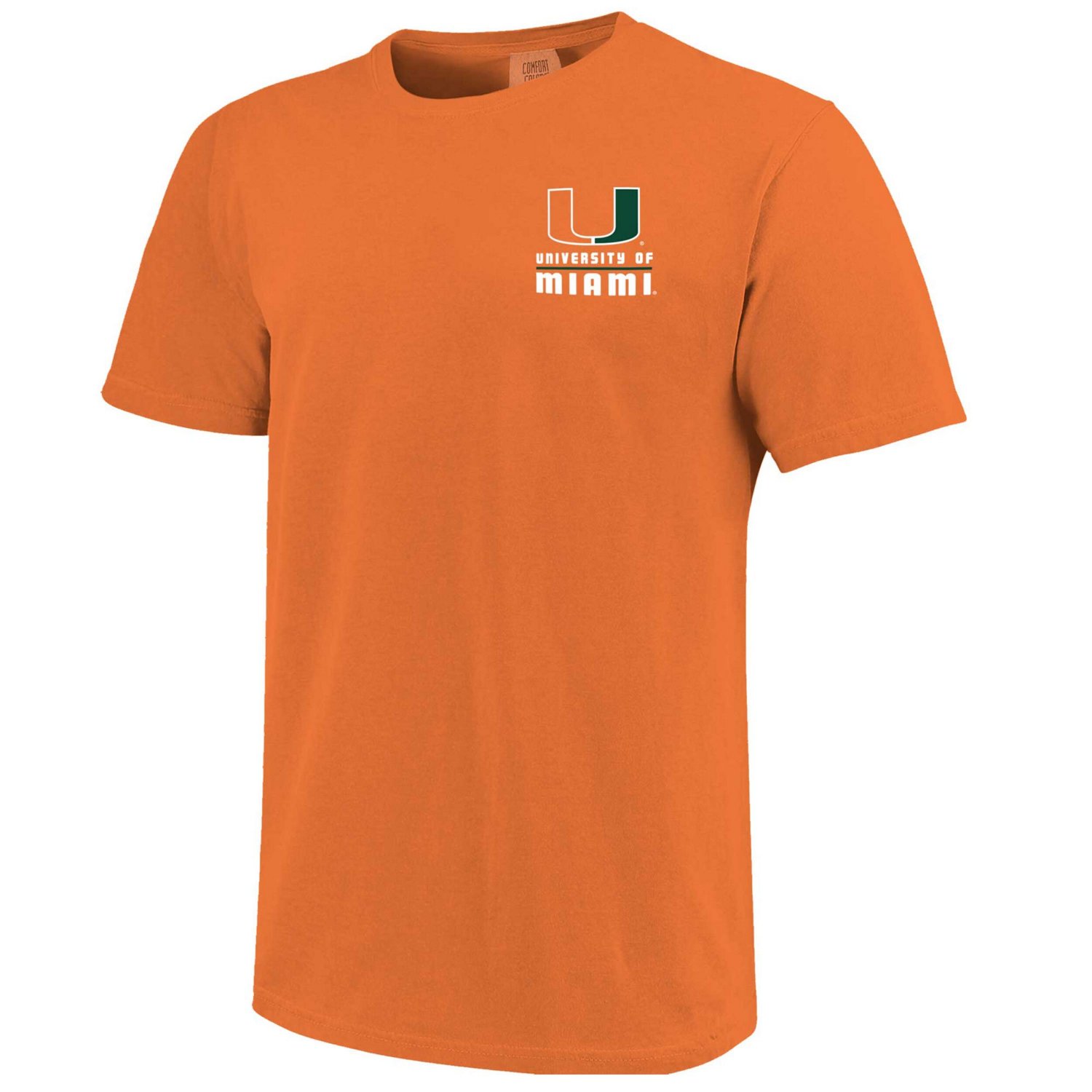 Miami Hurricanes Striped Campus Skyline T-Shirt - view number 2