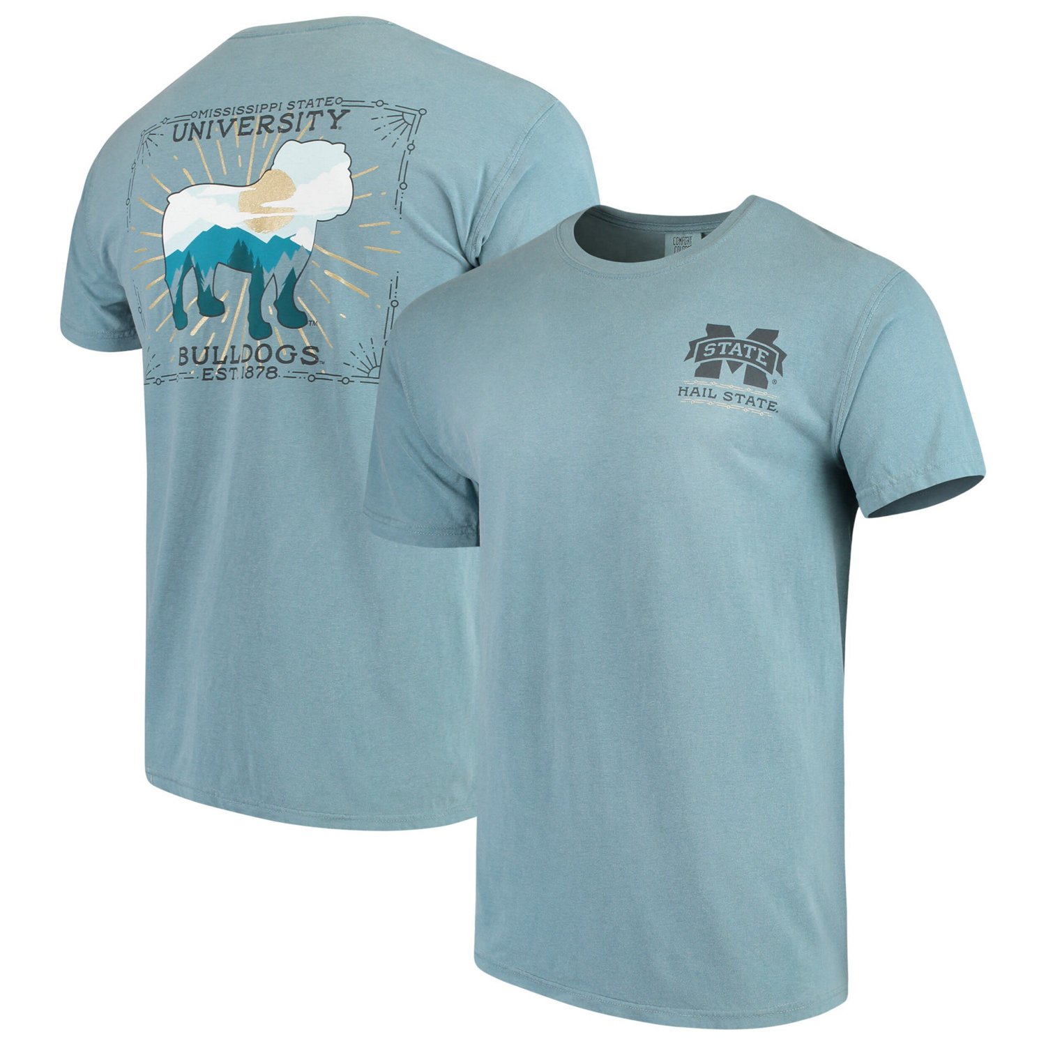 Mississippi State Bulldogs State Scenery Comfort Colors T-Shirt - view number 1