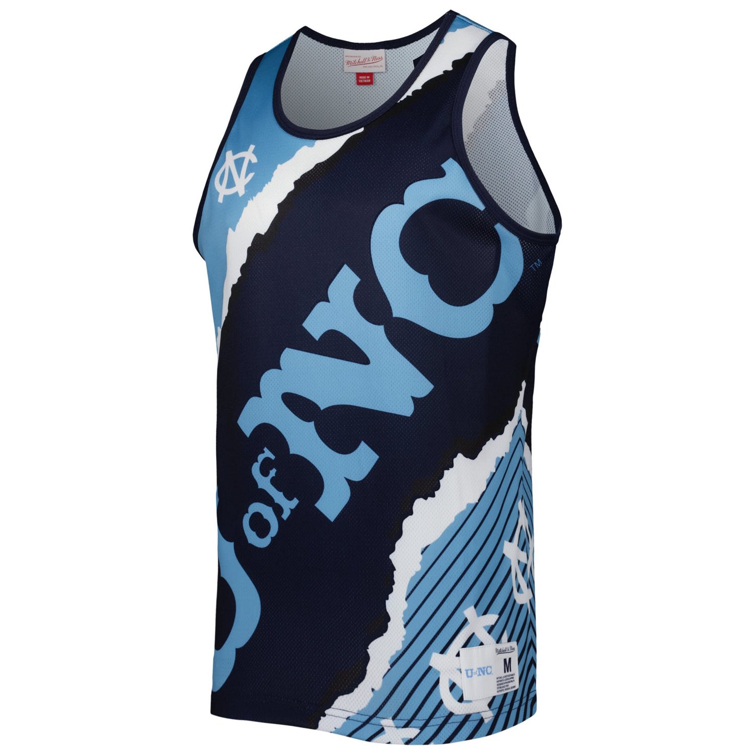 Mitchell  Ness /Carolina Blue North Carolina Tar Heels Jumbotron 20 Sublimated Tank Top - view number 2
