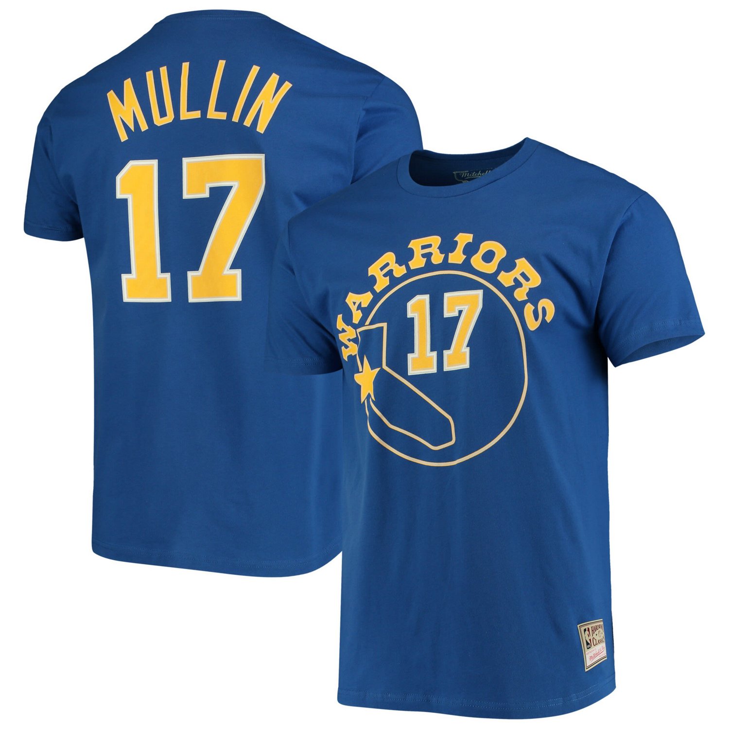 Mitchell  Ness Chris Mullin Golden State Warriors Hardwood Classics Name  Number Team T-Shirt