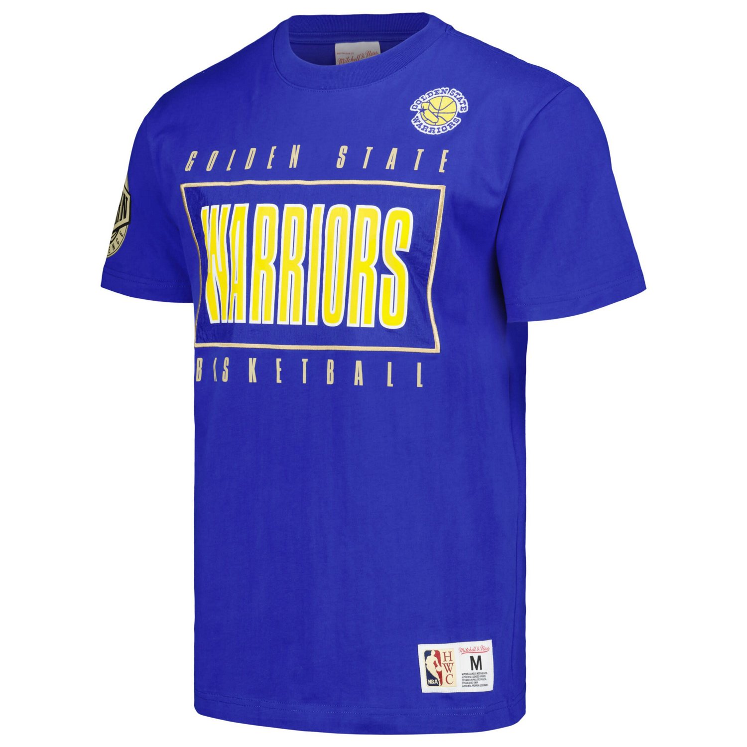 Mitchell  Ness Golden State Warriors Hardwood Classics Team OG 20 Premium Vintage Logo T-Shirt - view number 2
