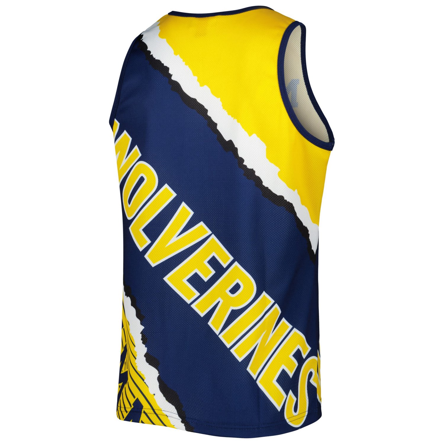 Mitchell  Ness /Maize Michigan Wolverines Jumbotron 20 Sublimated Tank Top
