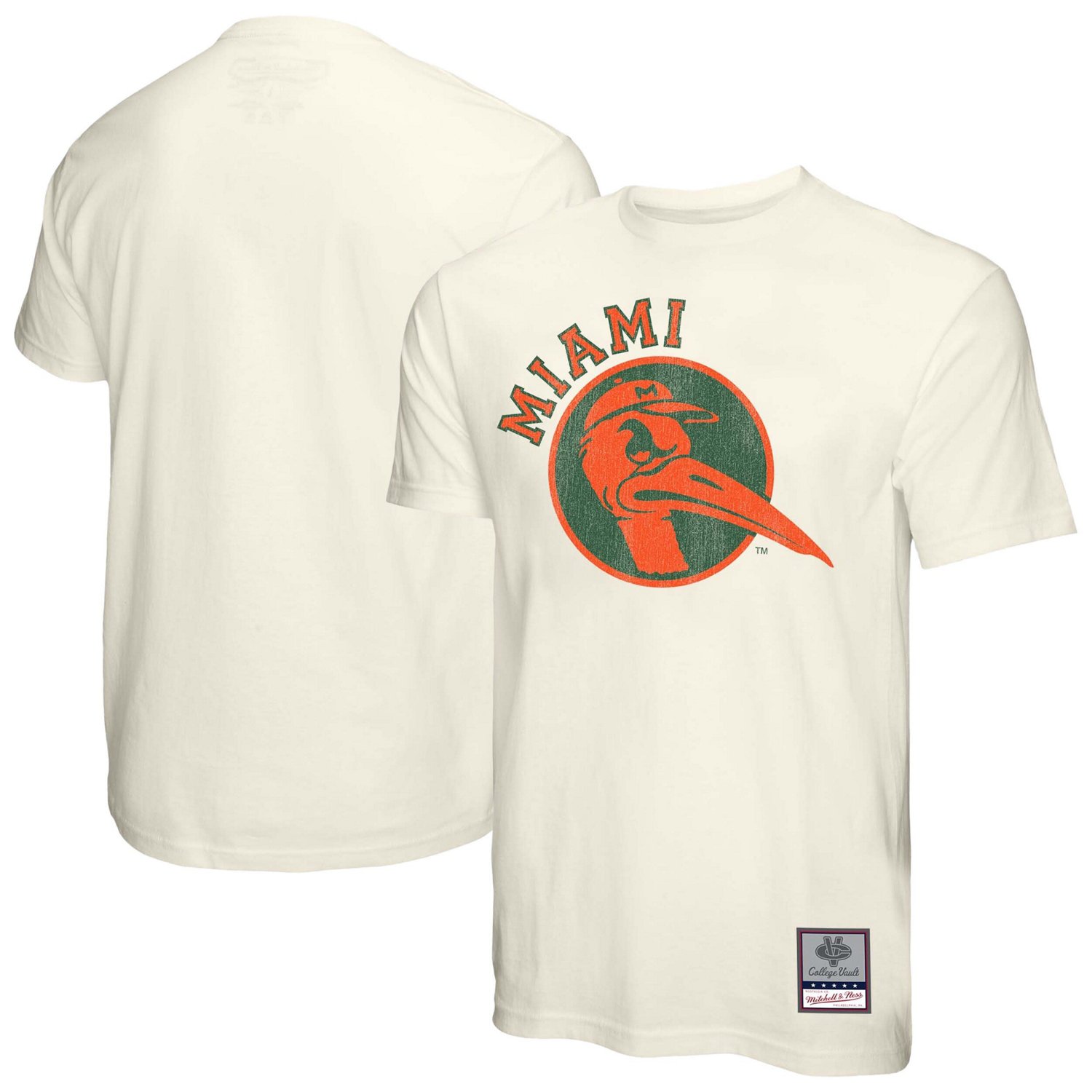 Mitchell  Ness Miami Hurricanes Vintage Tone T-Shirt