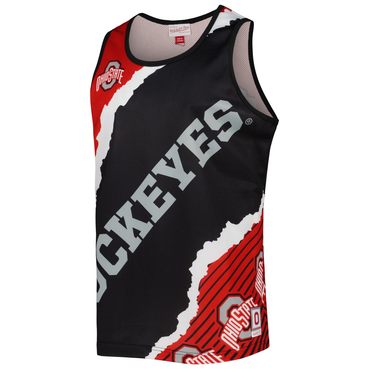 Mitchell  Ness Scarlet Ohio State Buckeyes Jumbotron 20 Sublimated Tank Top