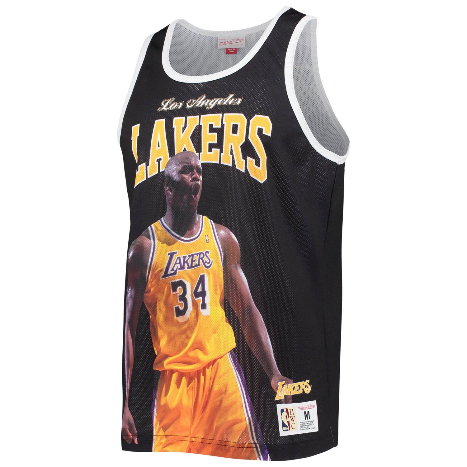 Mitchell  Ness Shaquille O'Neal Los Angeles Lakers Hardwood Classics Player Tank Top - view number 2