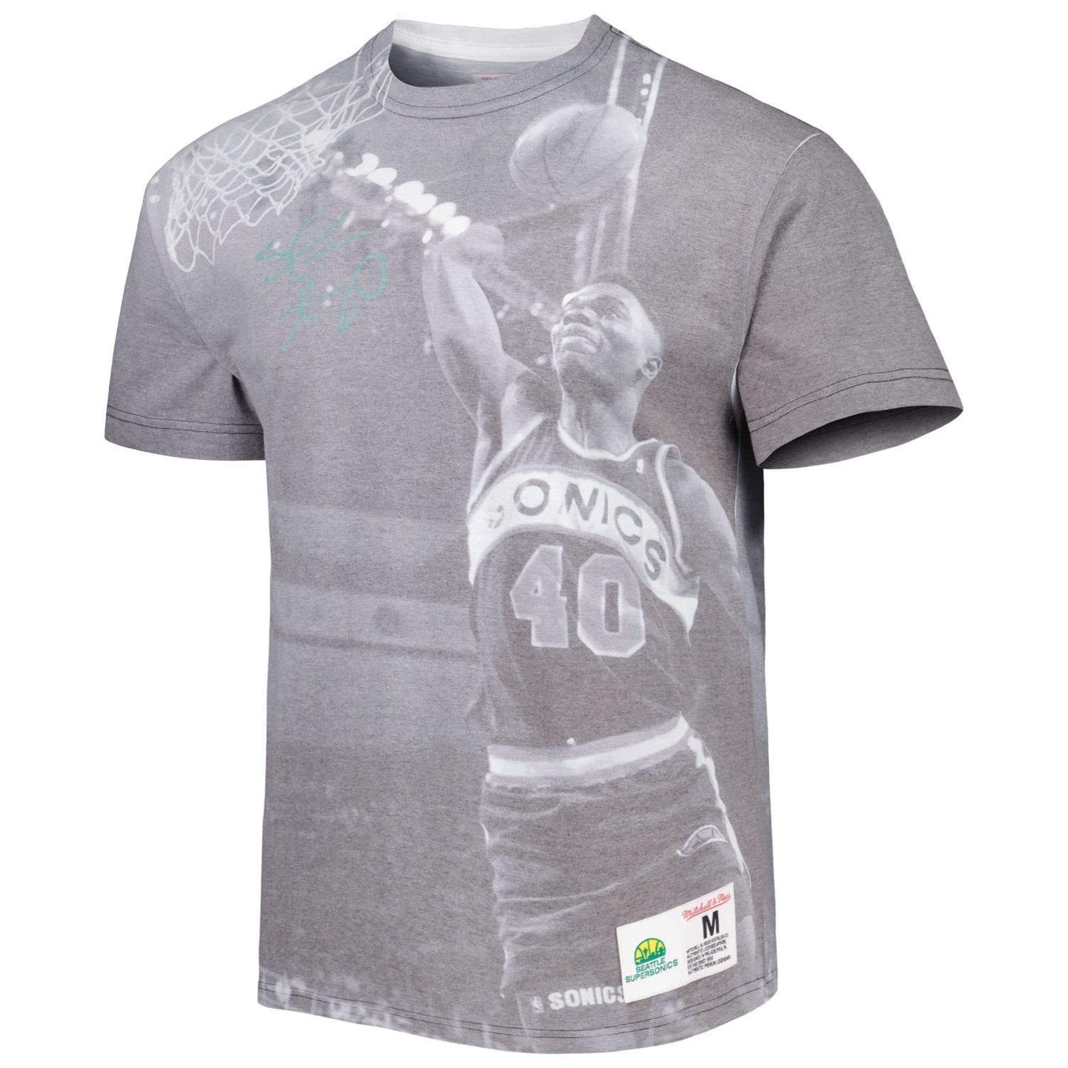 Mitchell  Ness Shawn Kemp Seattle SuperSonics Above The Rim T-Shirt