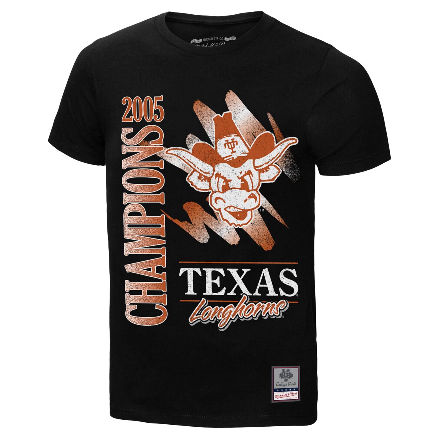 Mitchell  Ness Texas Longhorns Retro Brush Mineral Wash T-Shirt - view number 2