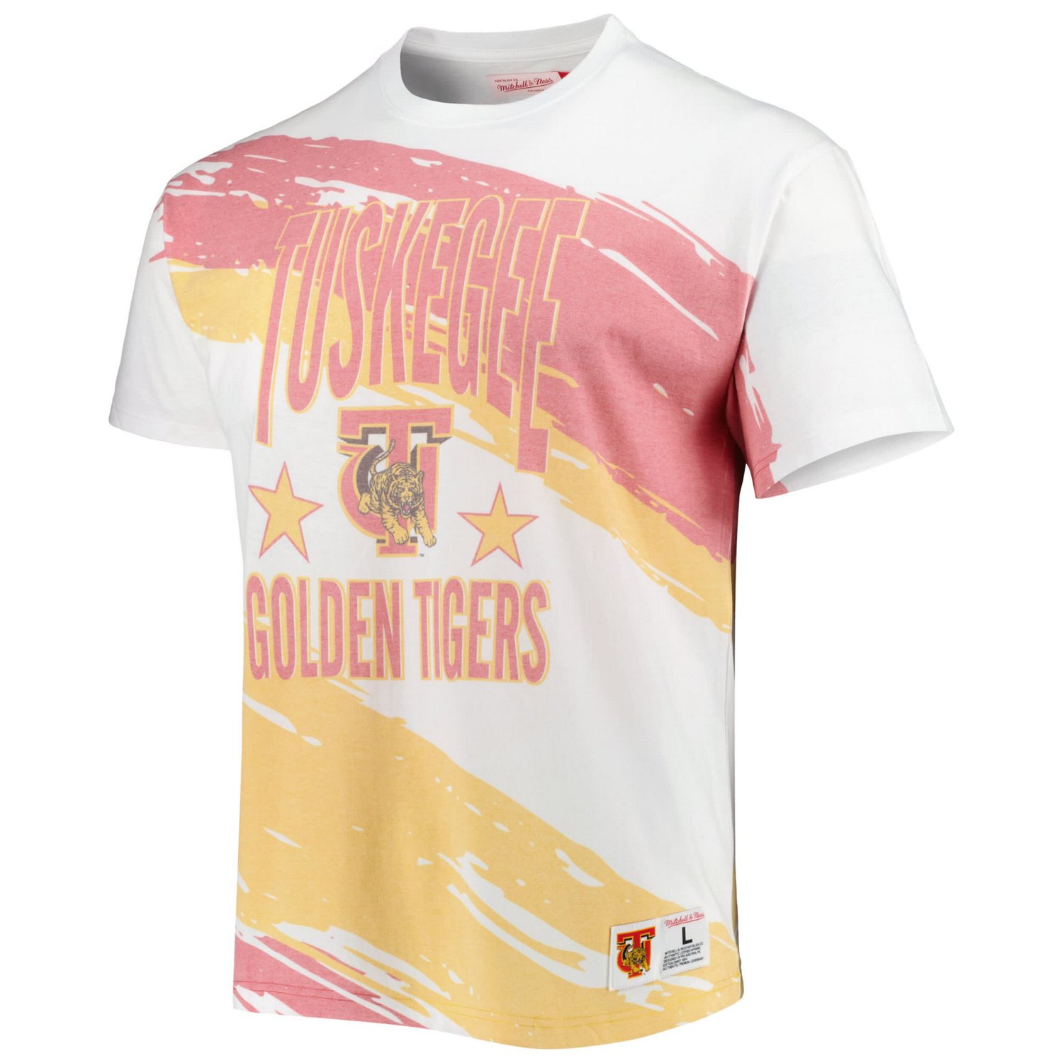 Mitchell  Ness Tuskegee Golden Tigers Paintbrush Sublimated T-Shirt - view number 2