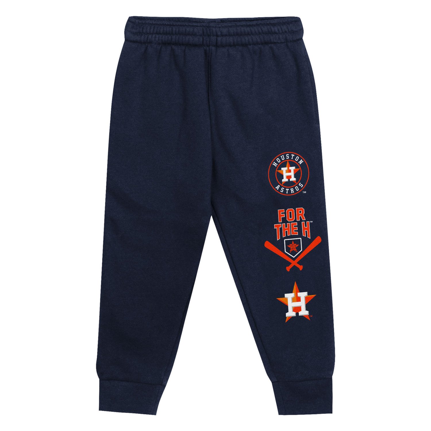 Navy Houston Astros Wind Up Pullover Hoodie and Sweatpants Set - view number 4