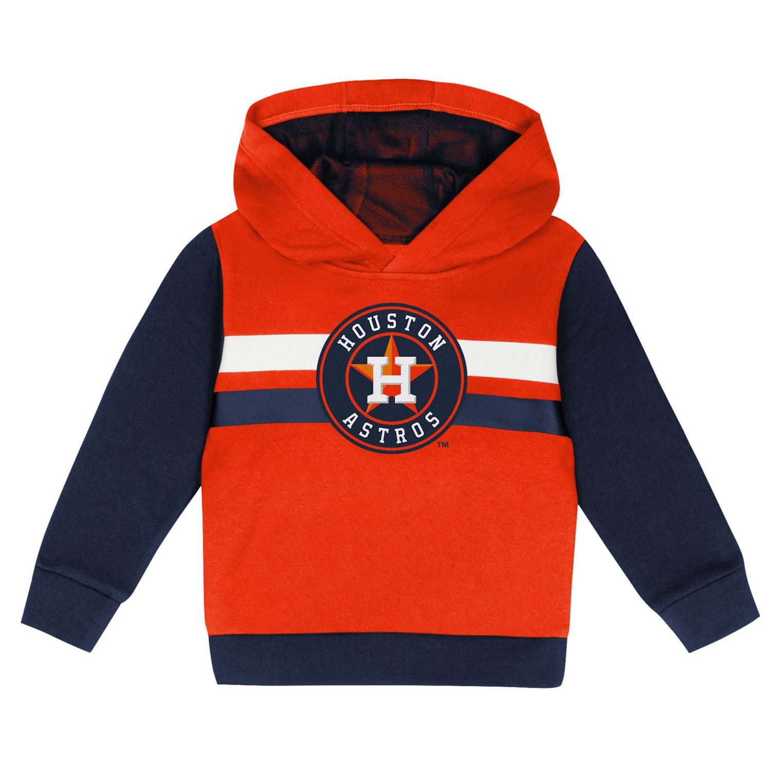 Navy Houston Astros Wind Up Pullover Hoodie and Sweatpants Set - view number 2