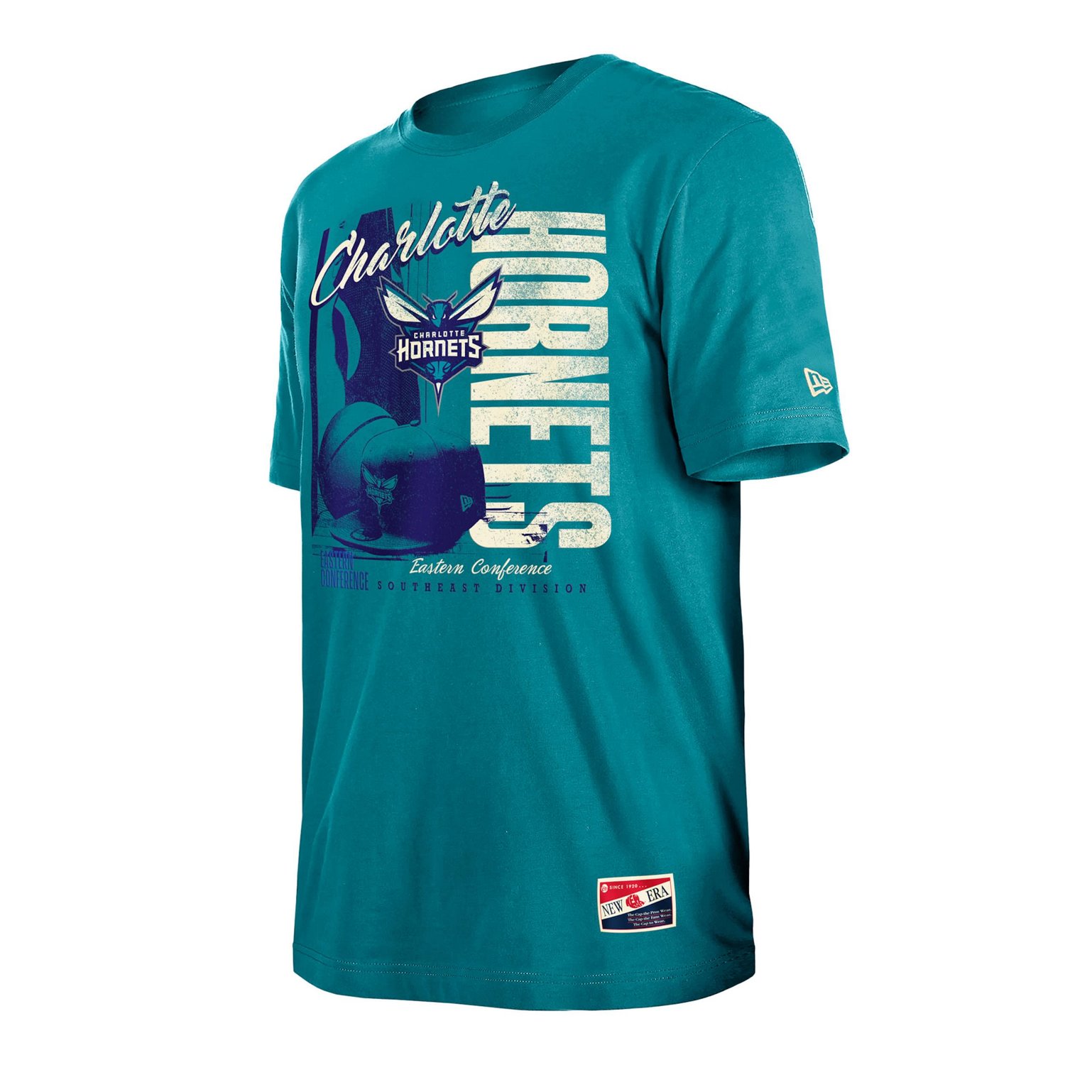 New Era Charlotte Hornets Distressed Throwback Vintage Color Pack T-Shirt - view number 2