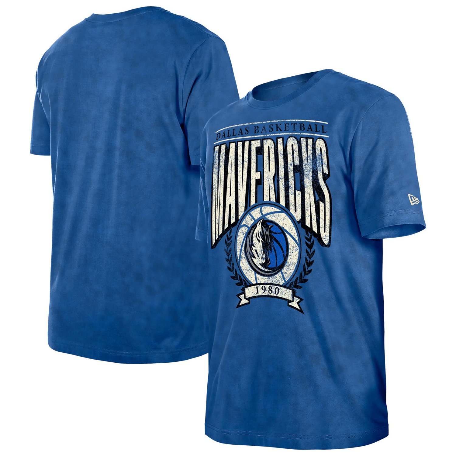 New Era Dallas Mavericks Hardwood Classics Oversized Boxy Mineral Wash T-Shirt                                                   - view number 1