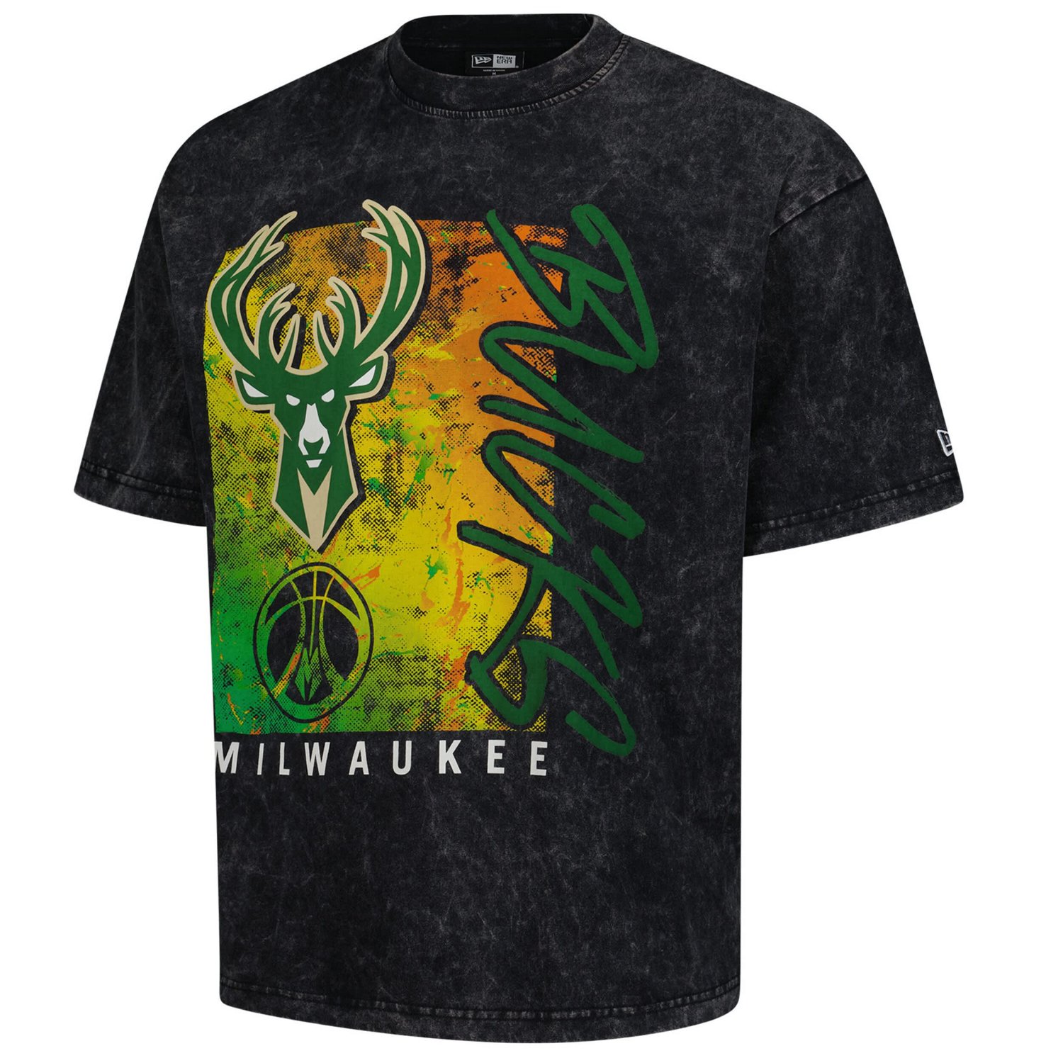 New Era Milwaukee Bucks Sport Classics Enzyme Washed T-Shirt                                                                     - view number 2