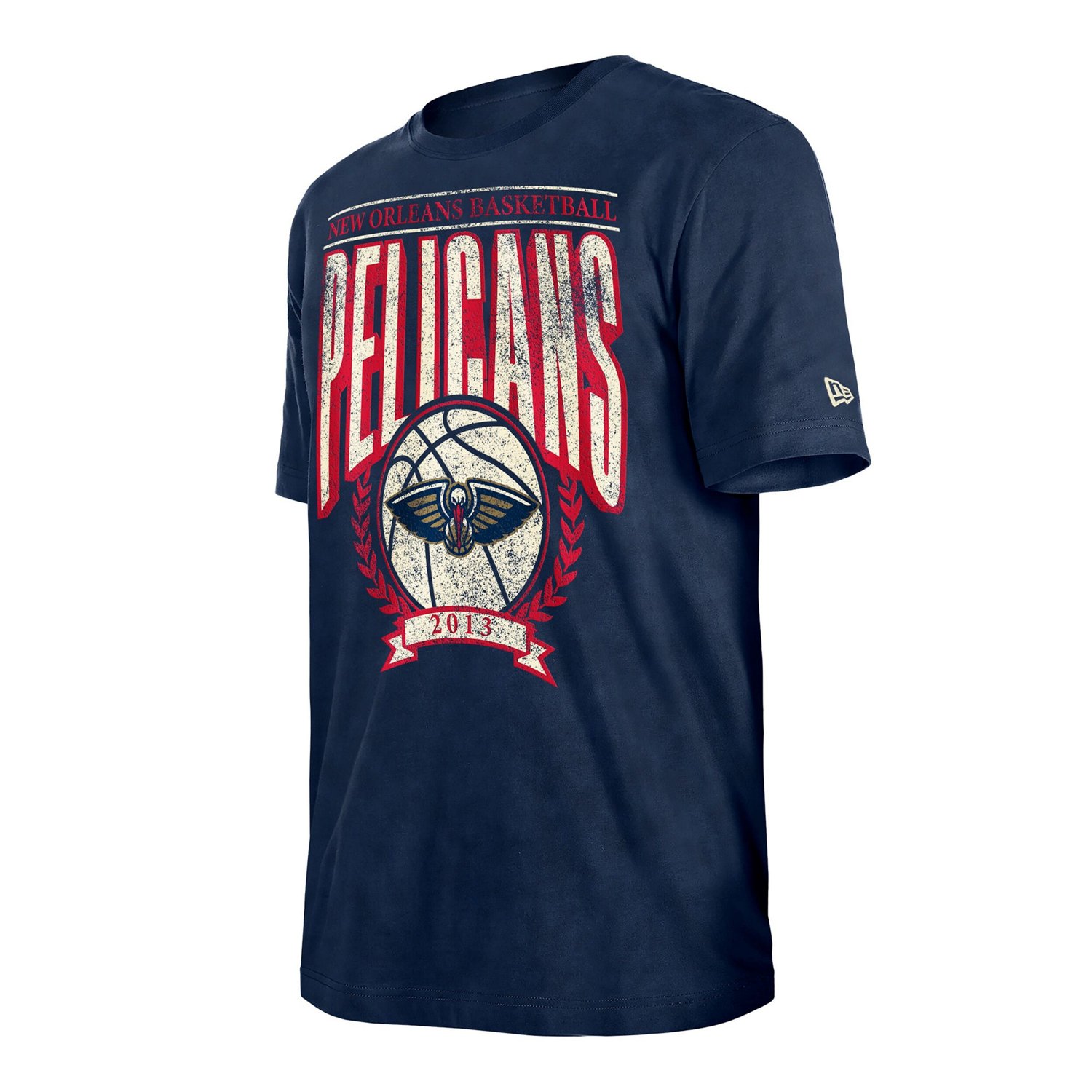 New Era New Orleans Pelicans Hardwood Classics Oversized Boxy Mineral Wash T-Shirt - view number 2