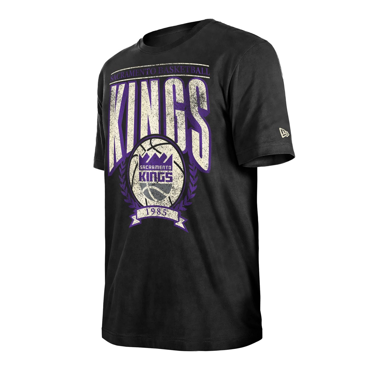 New Era Sacramento Kings Hardwood Classics Oversized Boxy Mineral Wash T-Shirt - view number 2