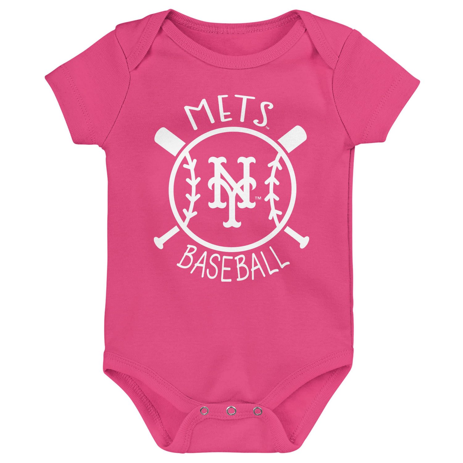 New York Mets Slide Home Three-Pack Bodysuit Set