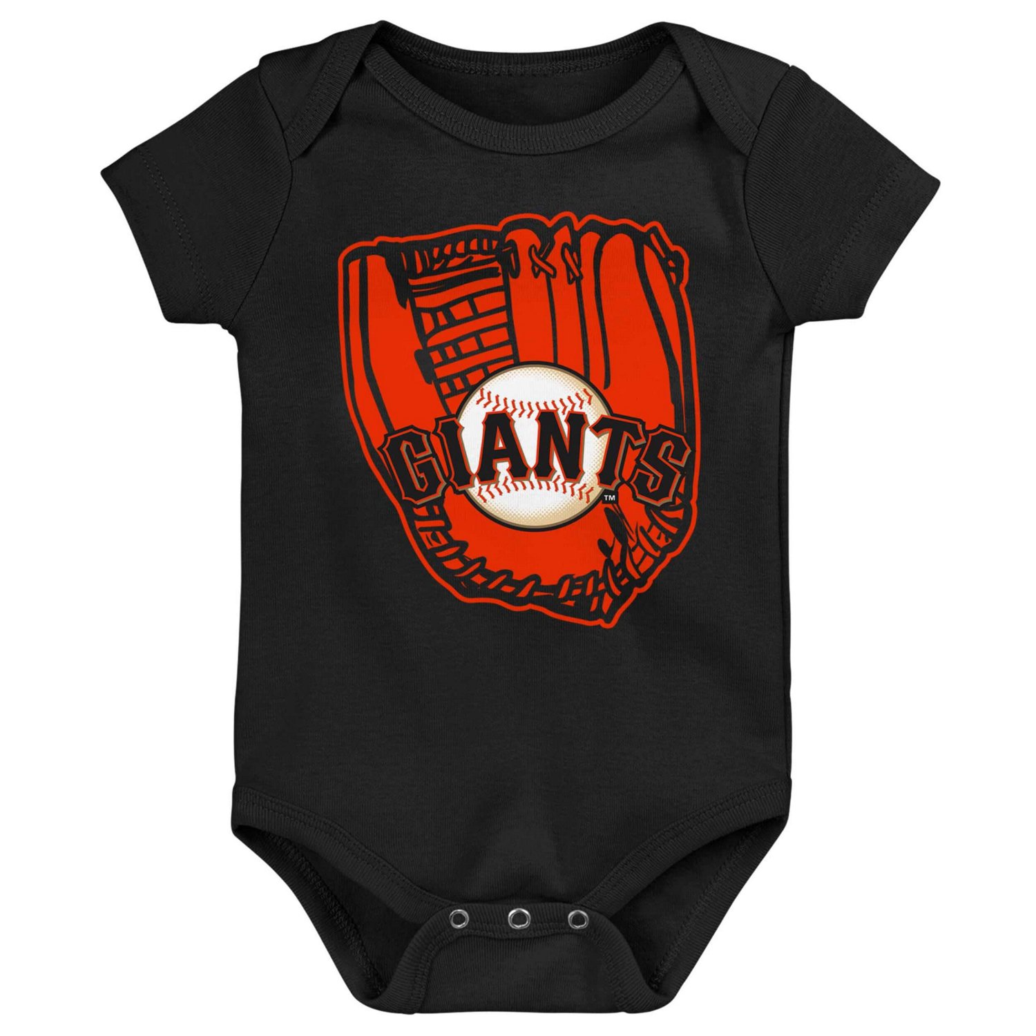 Newborn  Black White San Francisco Giants Minor League Player Three-Pack Bodysuit Set - view number 3