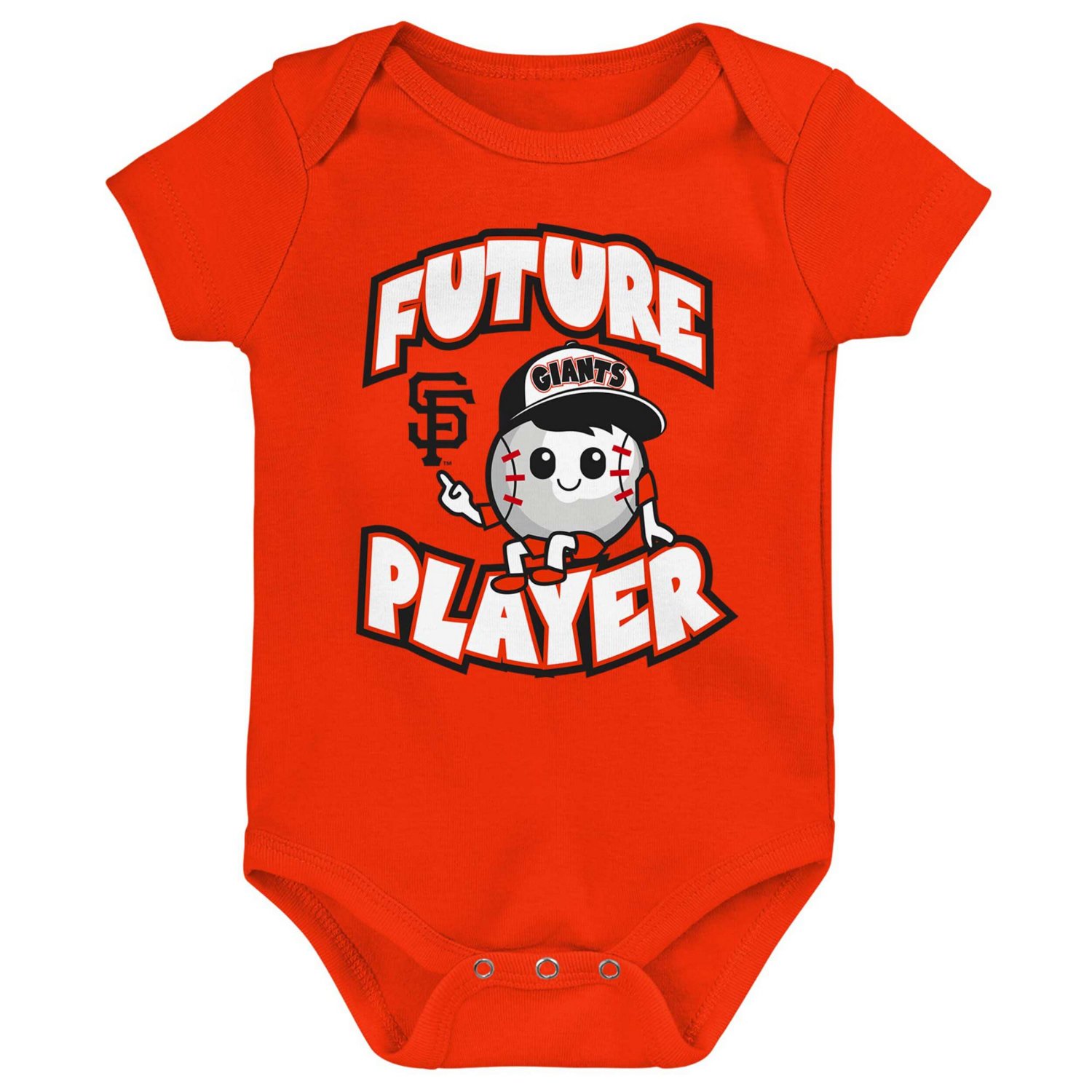 Newborn  Black White San Francisco Giants Minor League Player Three-Pack Bodysuit Set - view number 2