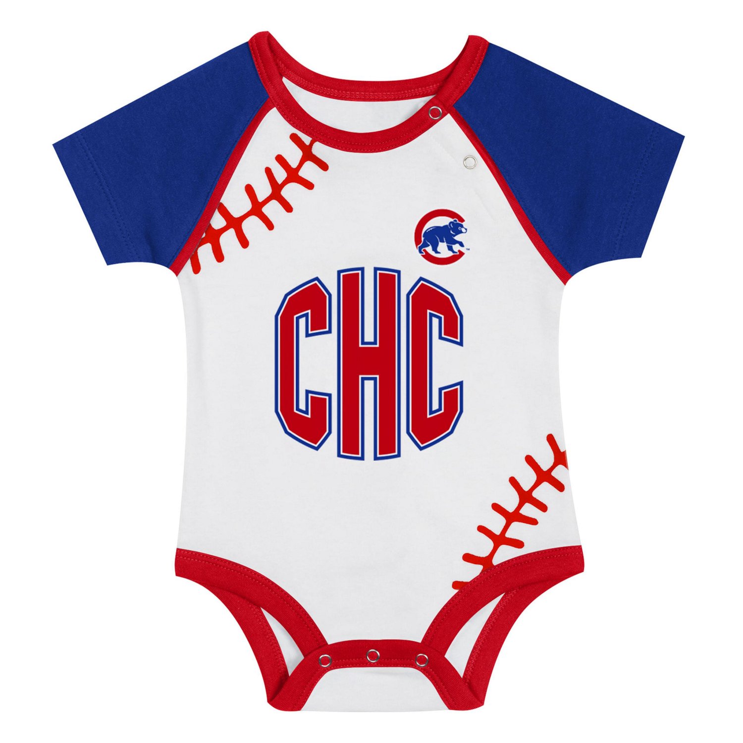 Newborn  Chicago Cubs Tied Up Bodysuit Bib  Bootie Set - view number 2