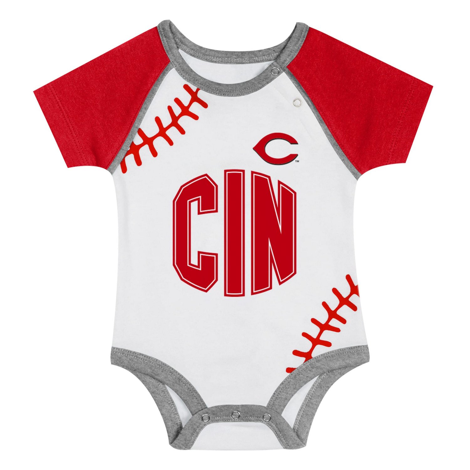 Newborn  Cincinnati Reds Tied Up Bodysuit Bib  Bootie Set - view number 2