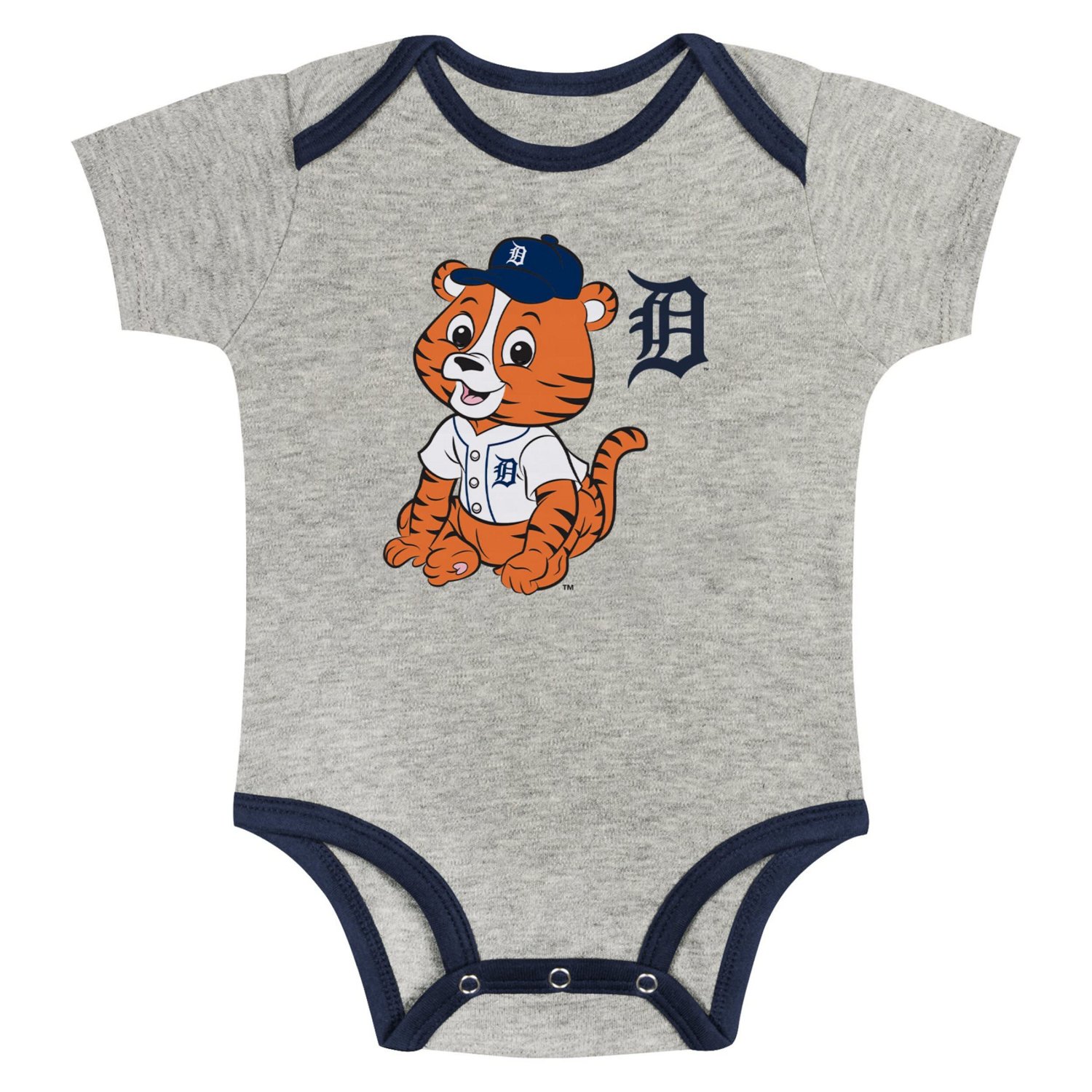 Newborn  Detroit Tigers Two-Pack Play Ball Bodysuit Set - view number 2