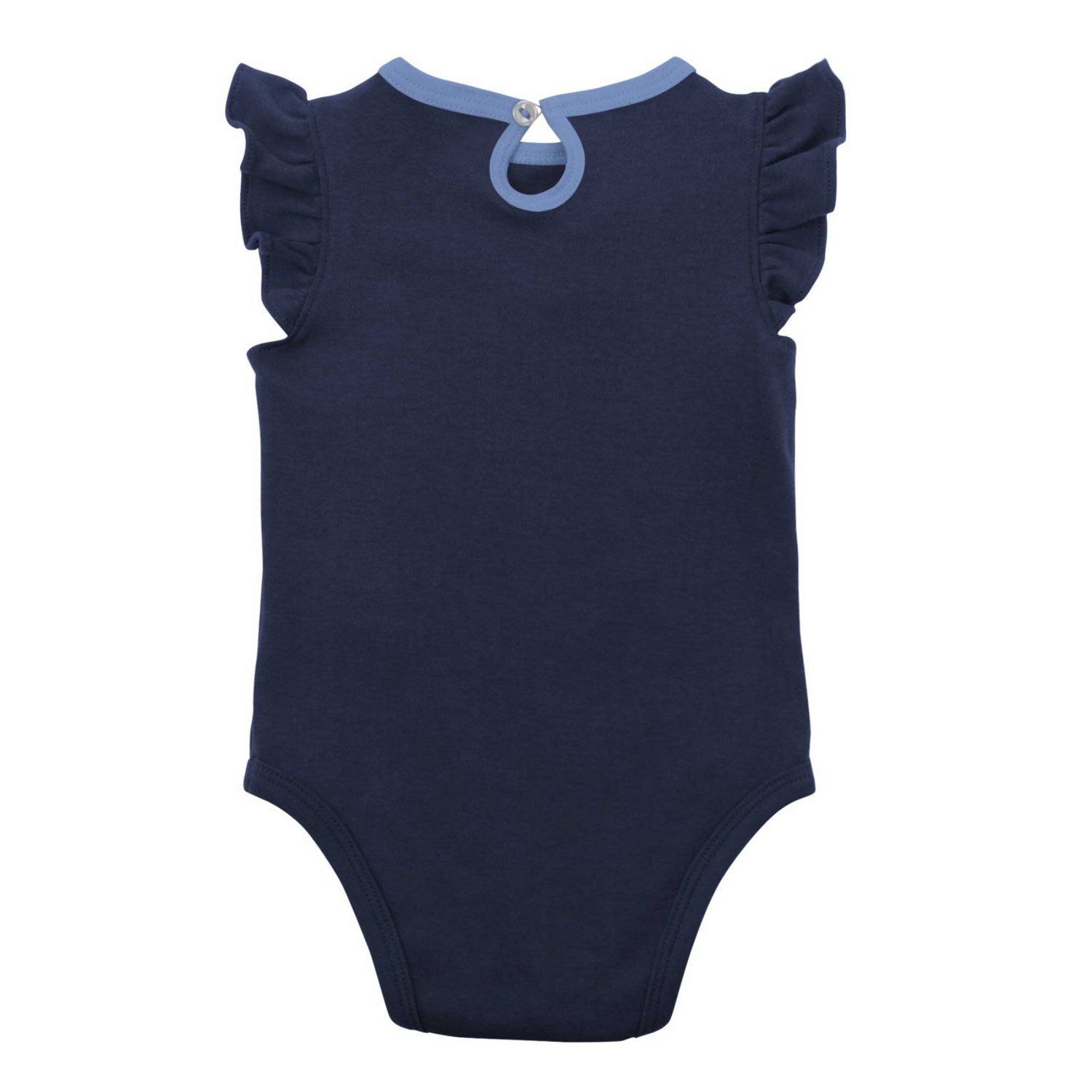 Newborn  Light Blue Tampa Bay Rays Three-Piece Love of Baseball Bib Bodysuit  Booties Set - view number 3