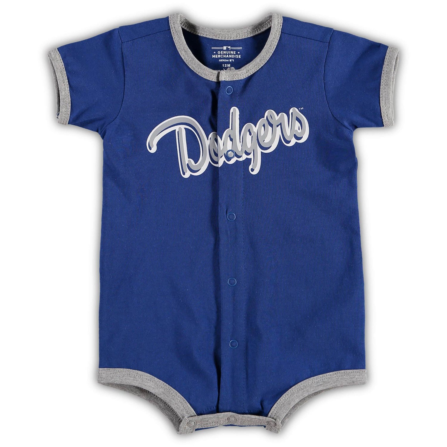 Newborn  Los Angeles Dodgers Stripe Power Hitter Romper - view number 1