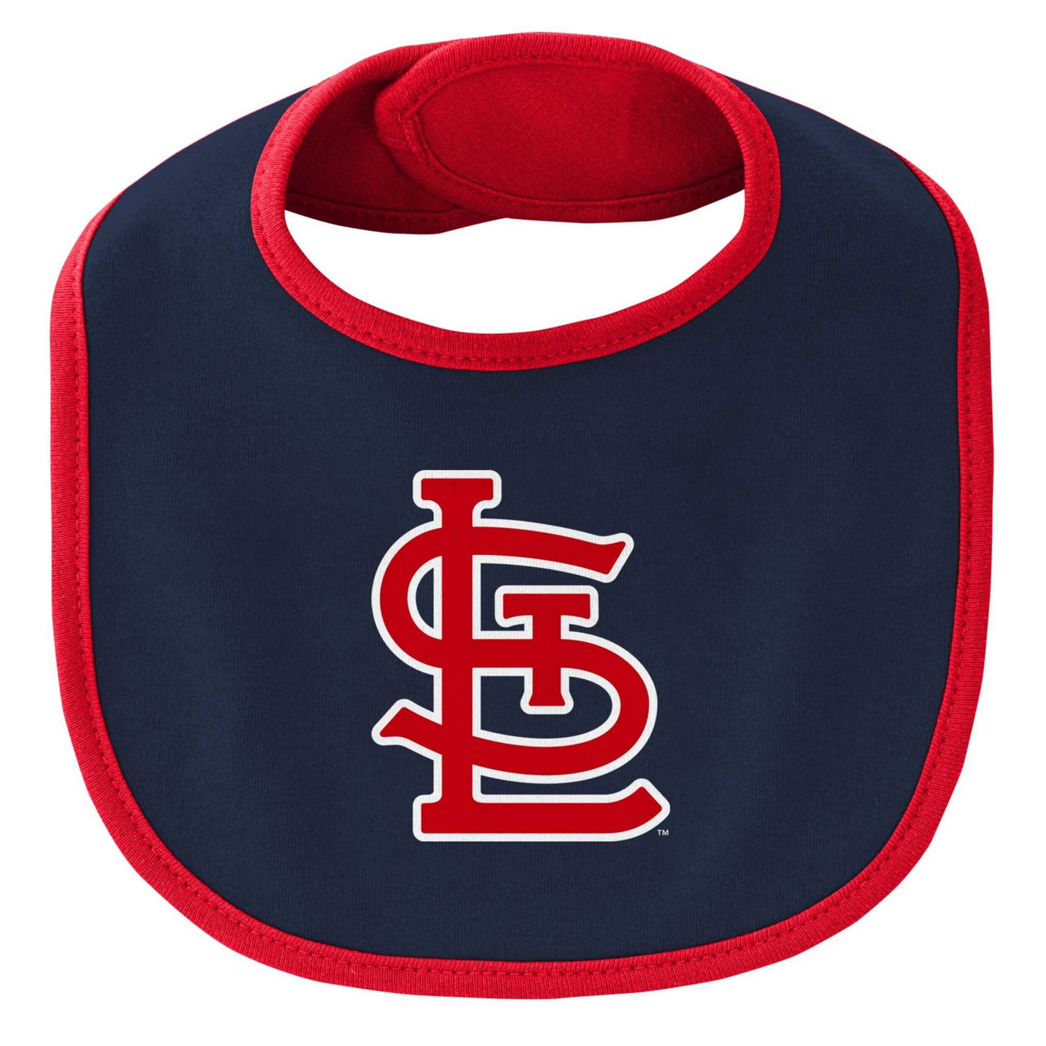 Newborn  Navy St Louis Cardinals Little Champ Three-Pack Bodysuit Bib Booties Set