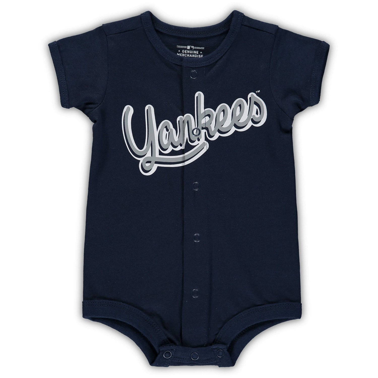 Newborn  New York Yankees Stripe Power Hitter Romper