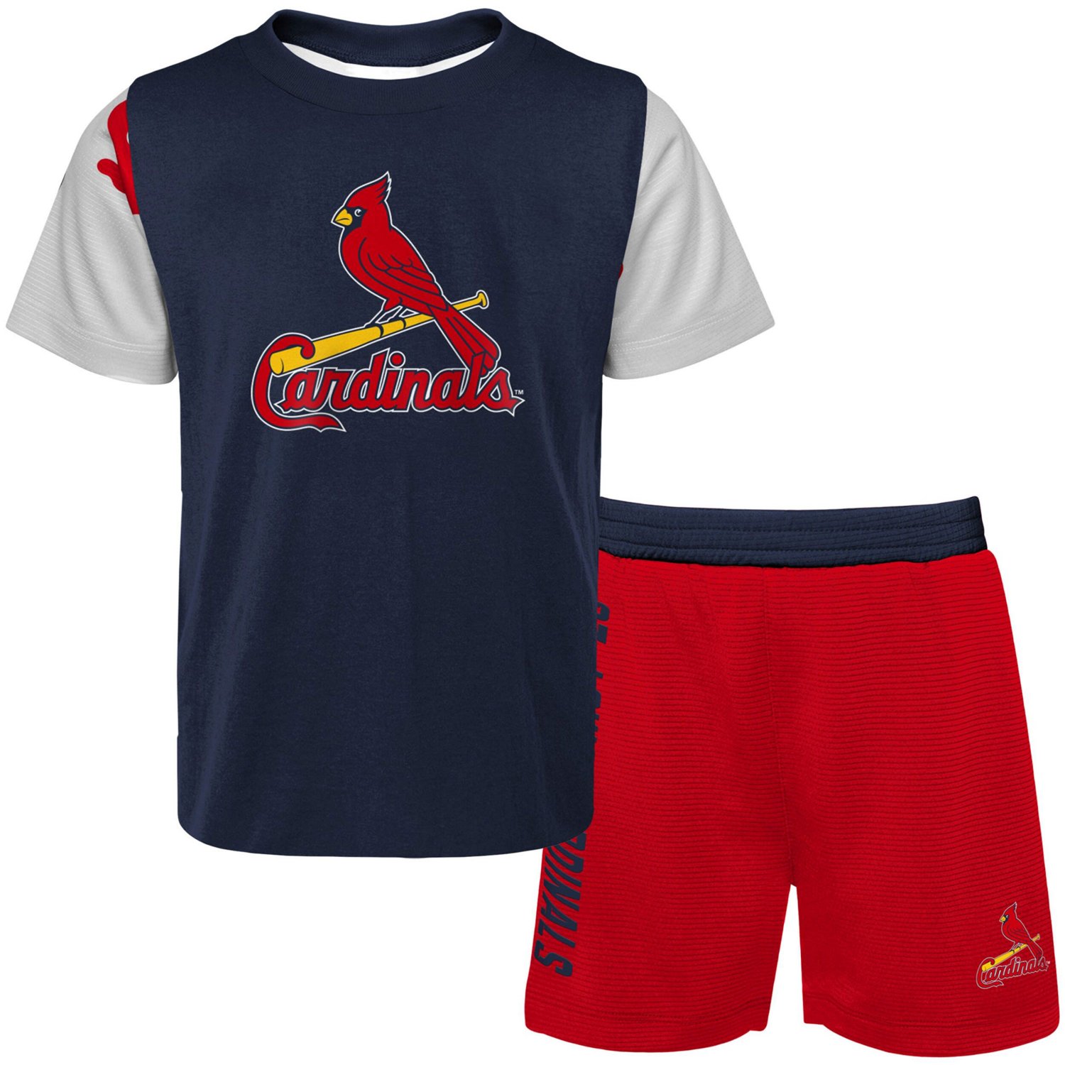 Newborn  Red St Louis Cardinals Pinch Hitter T-Shirt  Shorts Set - view number 2