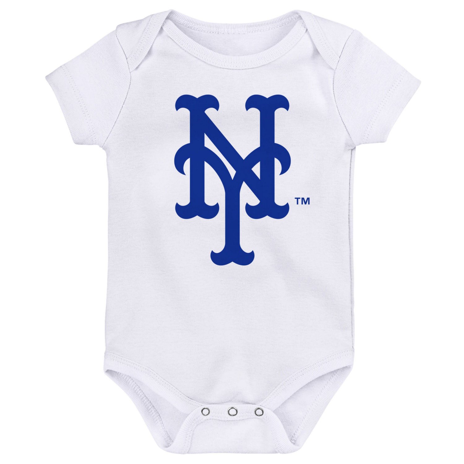 Newborn  Royal White New York Mets Minor League Player Three-Pack Bodysuit Set - view number 4